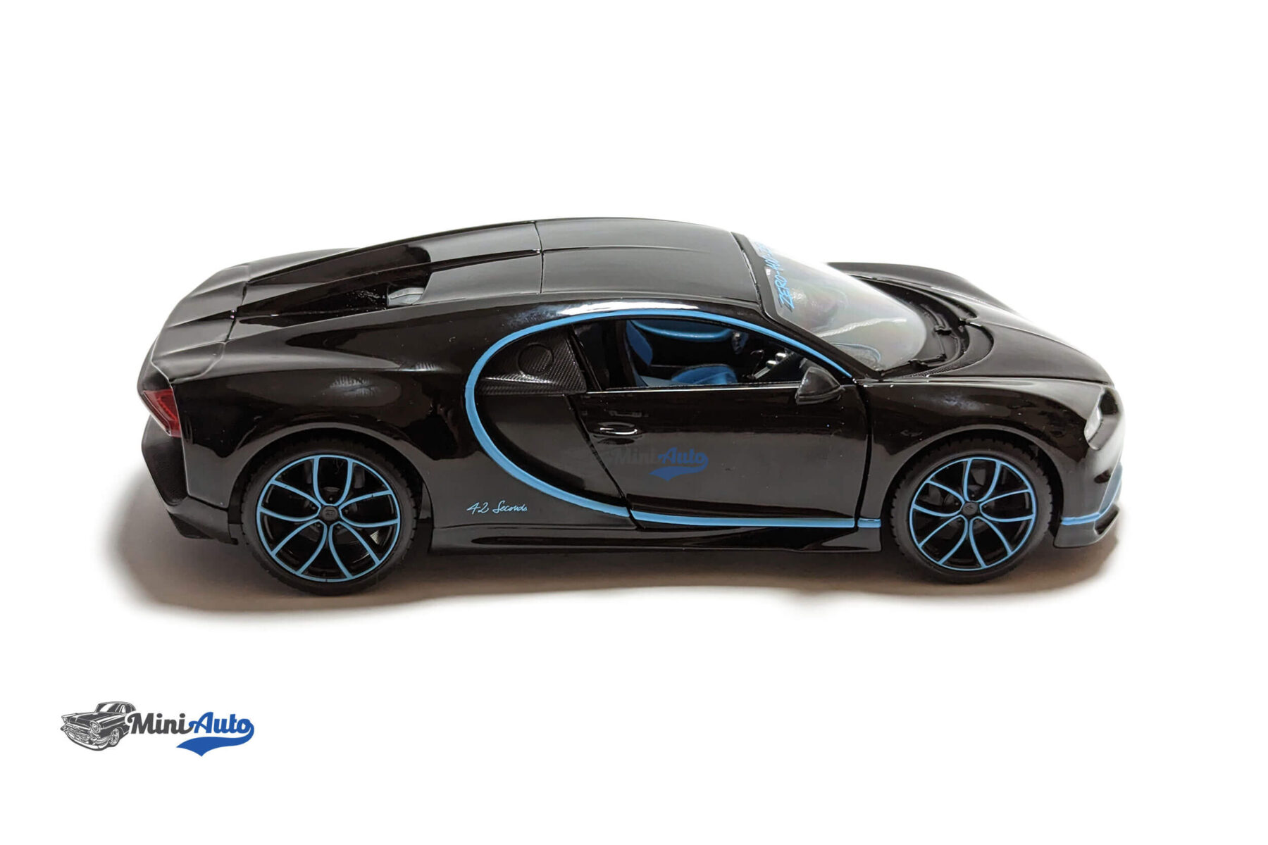 Bugatti Chiron World Record Car #42 J.-P. Montoya - Black - Image 6