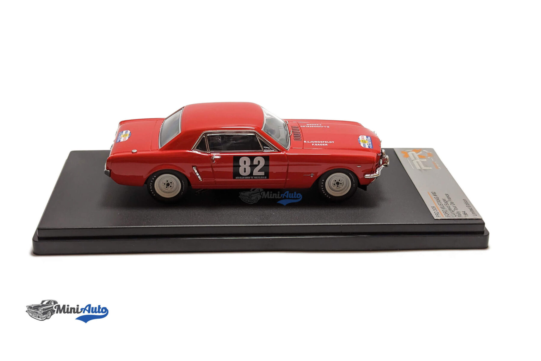 Ford Mustang #82 Rallye Tour de France Ljungfeldt, Sager -1964 - Red - Image 2