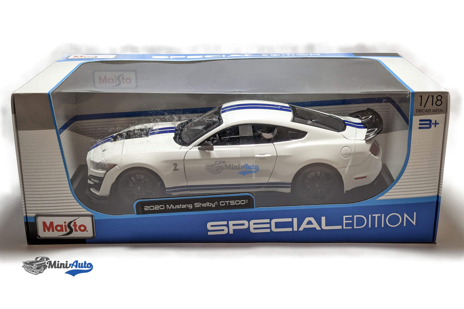 Ford Shelby Mustang GT500 - 2020 - White/Blue - Image 12