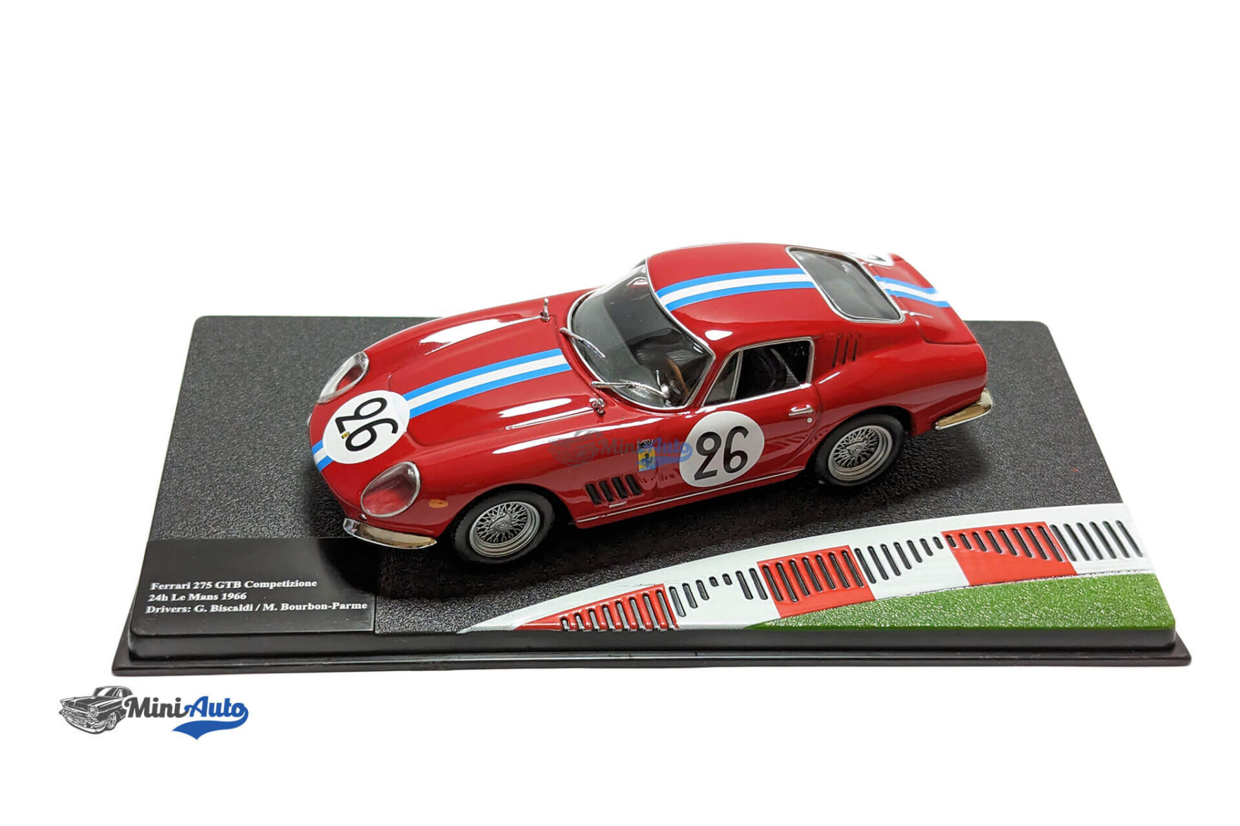 Ferrari 275 GTB #26 24h LeMans Biscaldi, Bourbon-Parma - 1966 - Red - Image 2