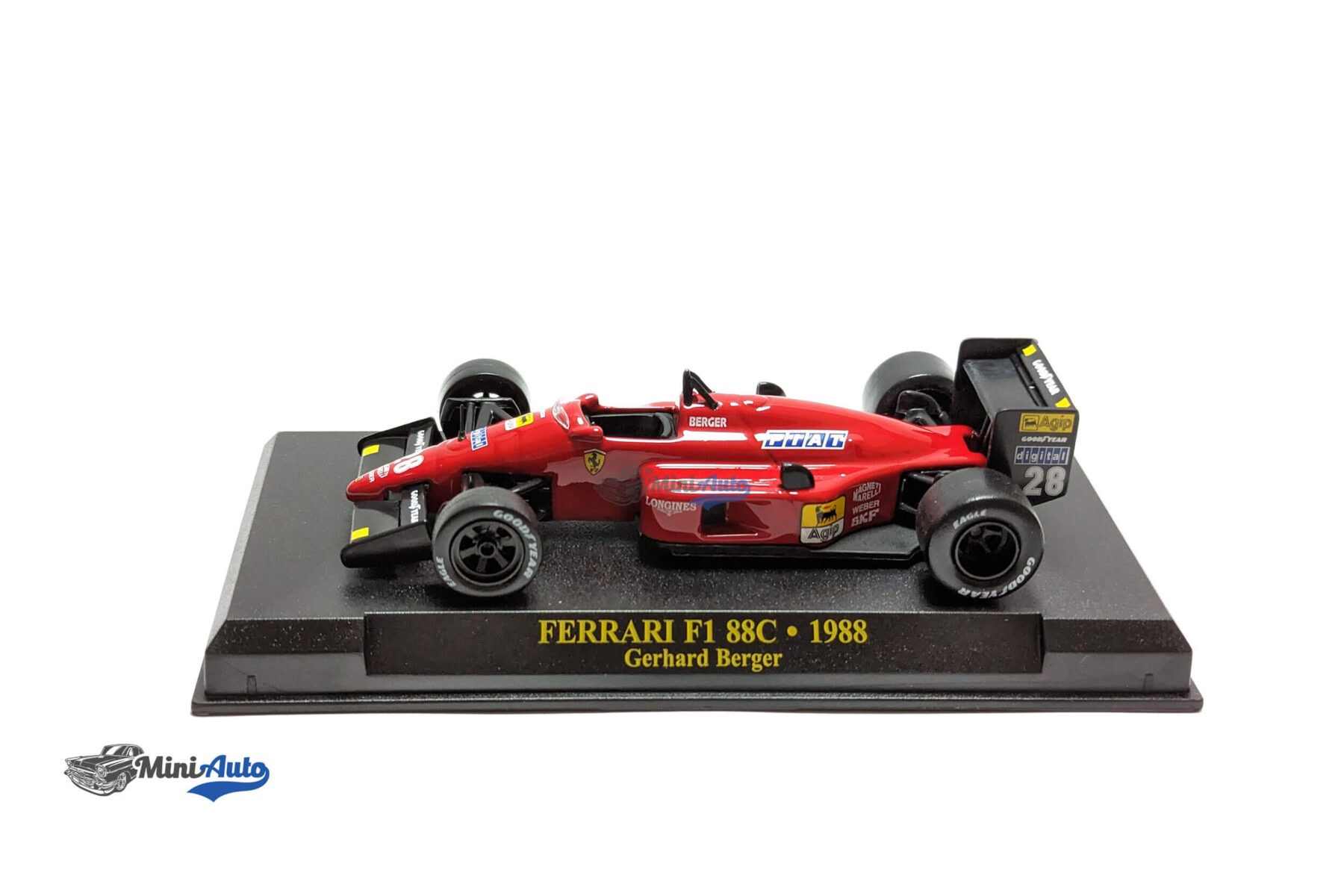 Ferrari-F1-87-88C-#28-Gerhard-Berger-Formula-1---1988---Red_4 Ferrari F1-87/88C #28 Gerhard Berger Formula 1 - 1988 - Red - Image 2