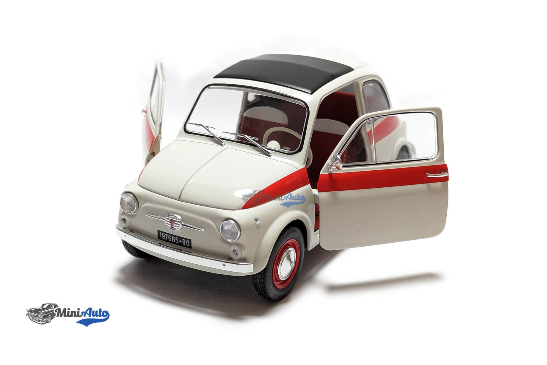 Fiat 500 L - 1960 - Cream/Red - Image 2