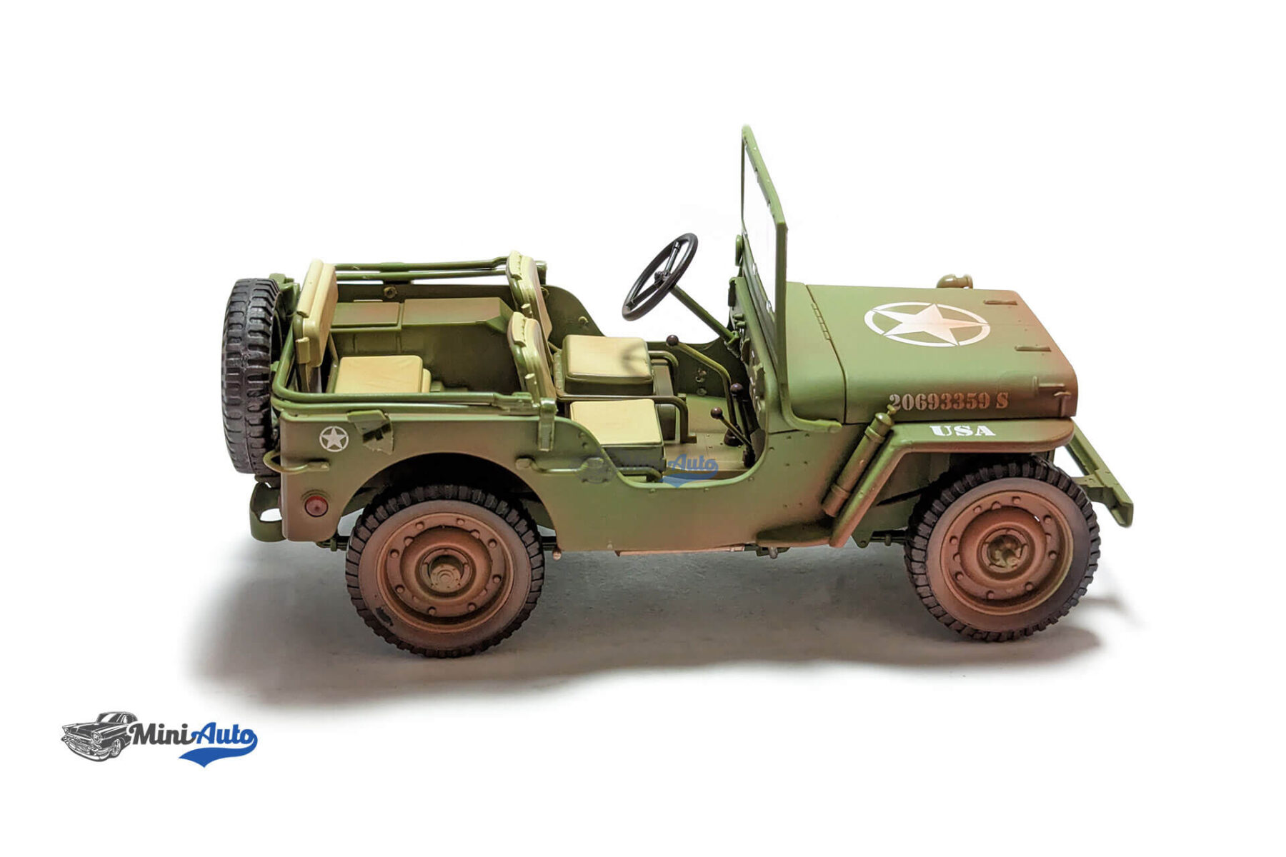 Jeep Willys US Army Dirty version - 1944 - Green - Image 9
