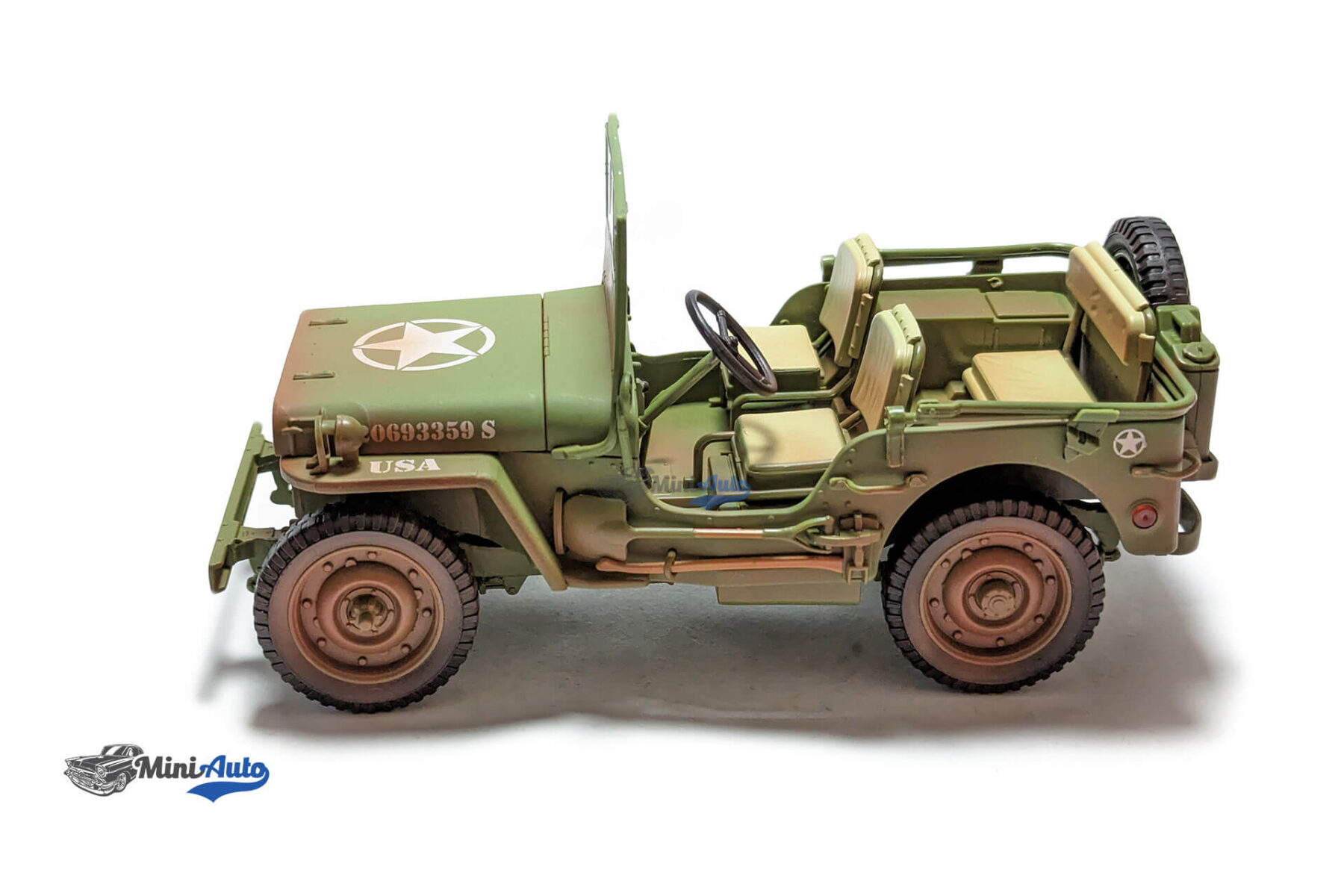 Jeep Willys US Army Dirty version - 1944 - Green - Image 8