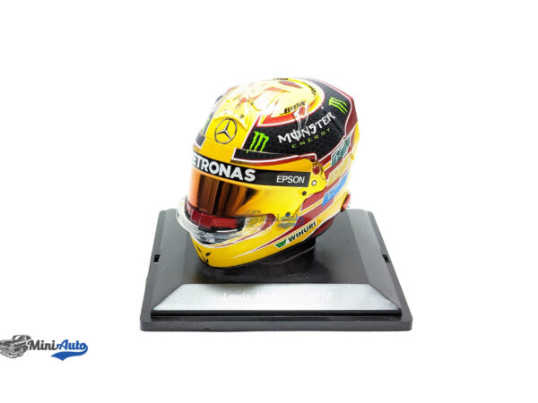 L. Hamilton #44 Mercedes Petronas formula 1 World Champion helmet 1:5 - 2017 - Yellow