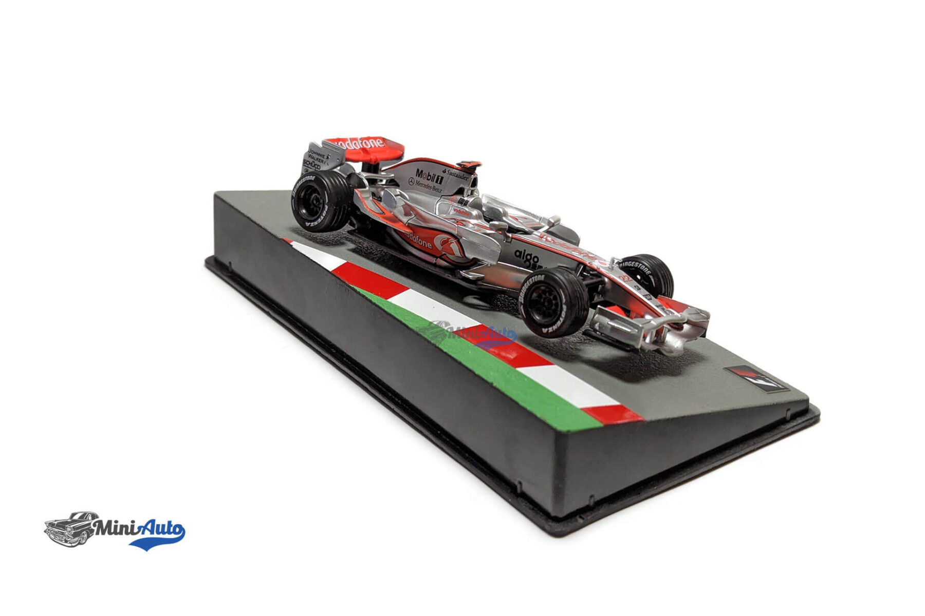McLaren-MP-4-23---F1-World-Champion-Lewis-Hamilton-No.22,-Vodafone,-Formula-1---2008---Silver-Red_2 McLaren MP 4/23 - F1 World Champion Lewis Hamilton No.22, Vodafone, Formula 1 - 2008 - Silver/Red - Image 4