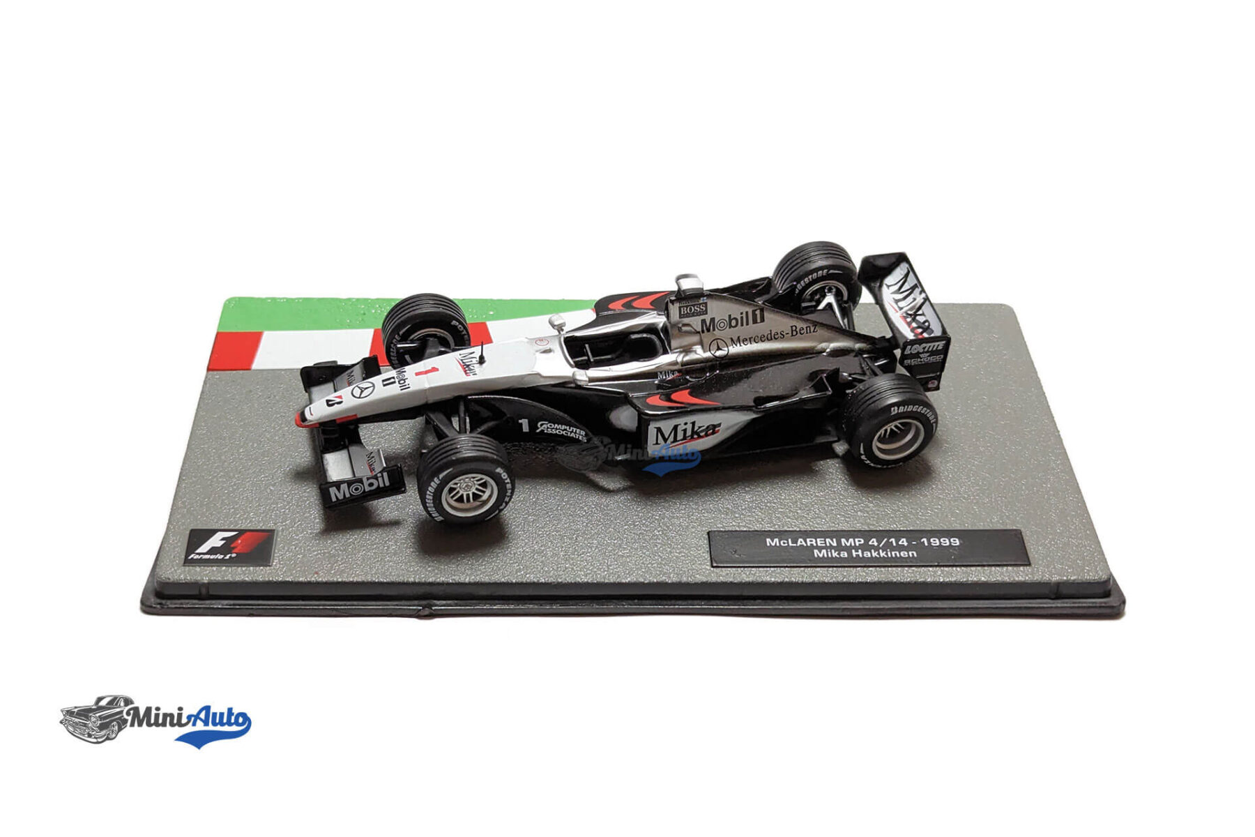 McLaren MP4/14 - F1 Mika Hakkinen McLaren Mercedes MP4/14 No 1 World Champion F1, Formula 1 - 1999 - Black/White - Image 2