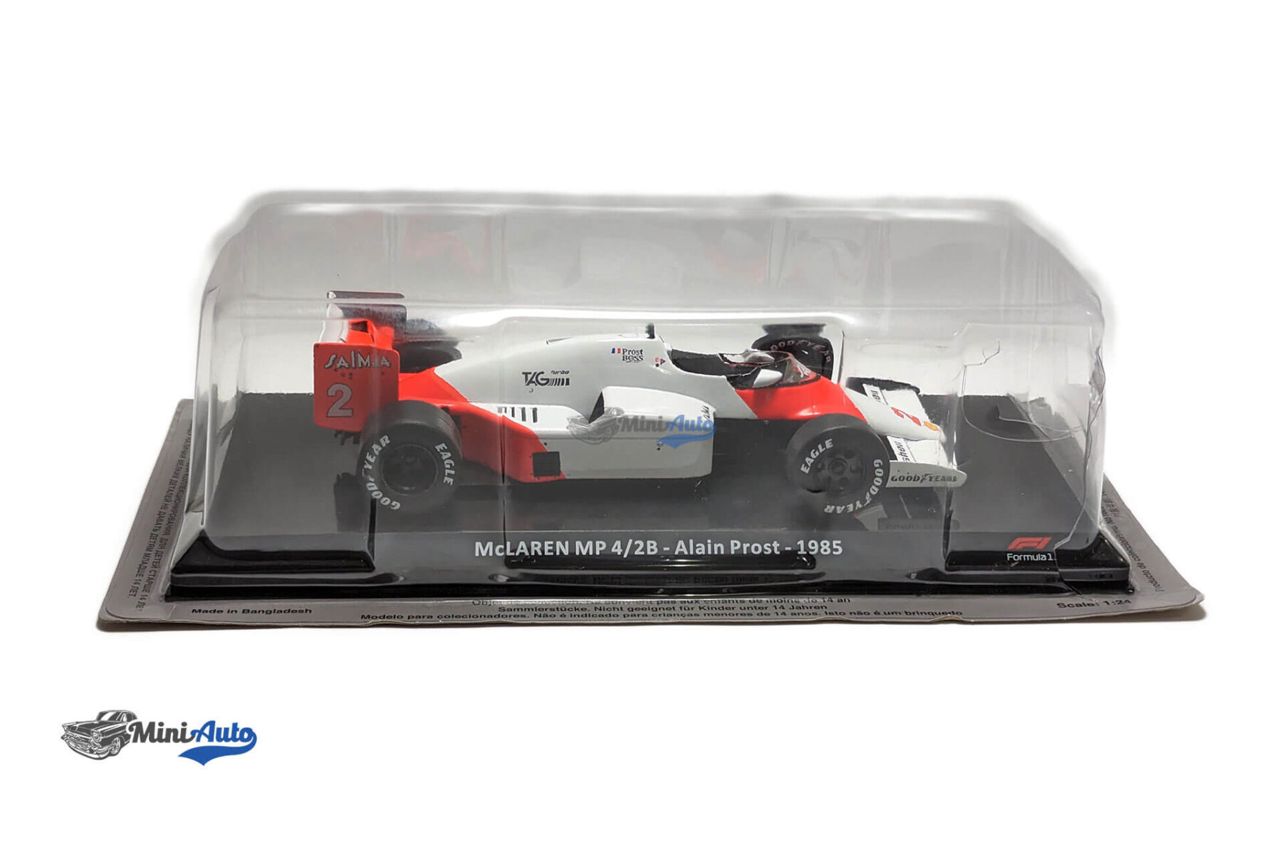 Alain Prost McLaren MP4/2B #2 Formula 1 World Champion - 1985 - White - Image 8