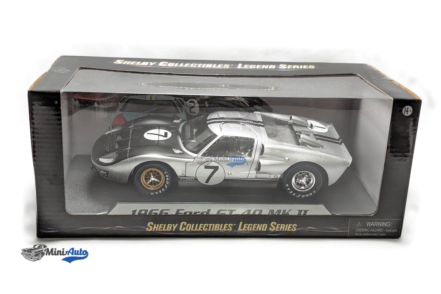 Ford GT40 MK II #7 24h LeMans Hill - 1966 - Silver - Image 12