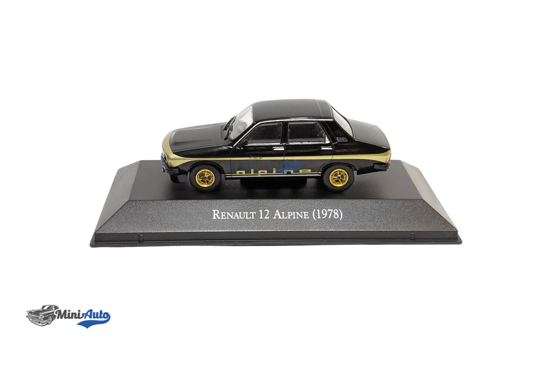 Renault-12-Alpine---1978----Black---Gold_4 Renault 12 Alpine - 1978 -  Black / Gold - Image 6