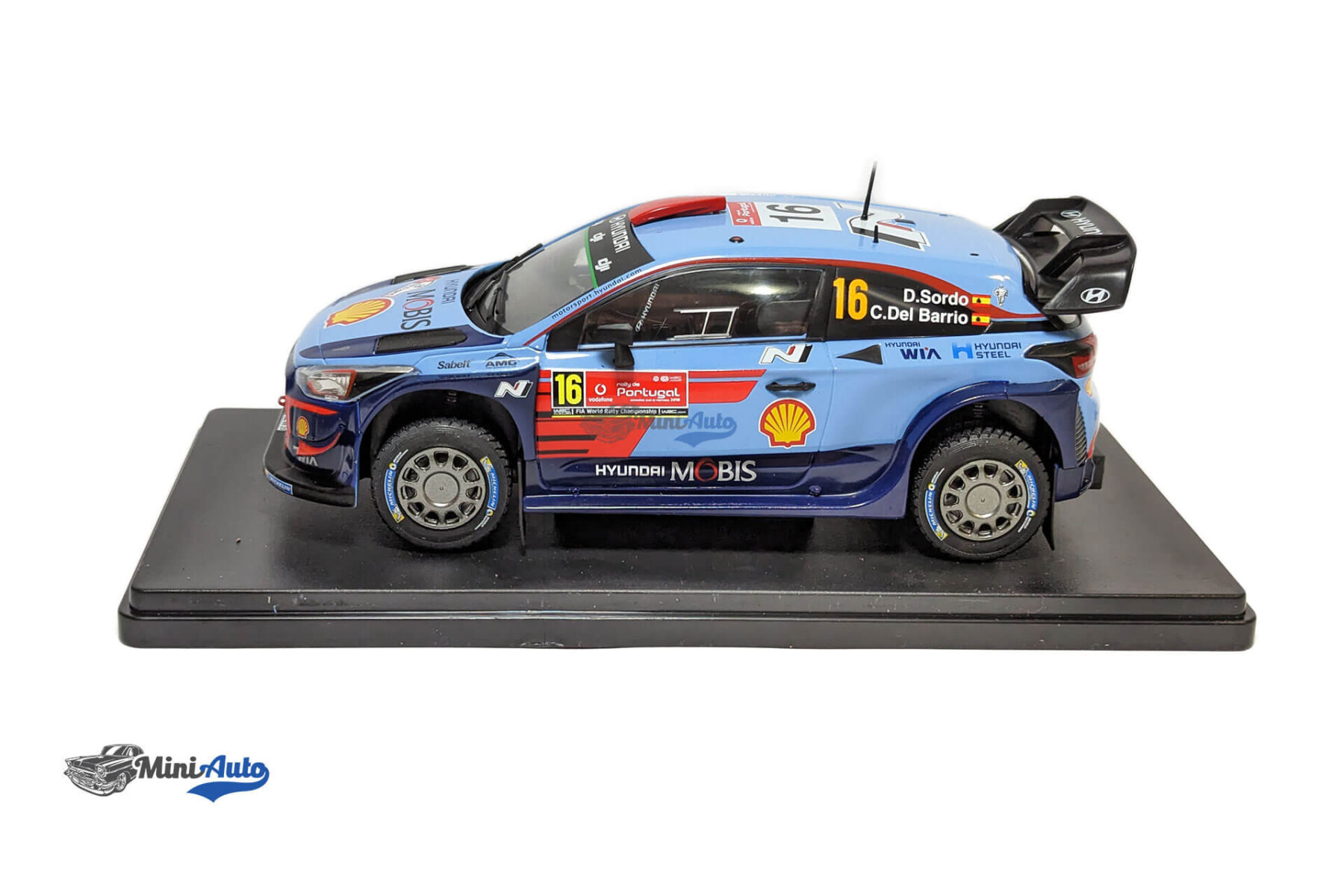 Hyundai i20 WRC N 16 Rally Portugal 2018 Dani Sordo-Carlos Del Bario - 2 Tone Blue Red - Image 3