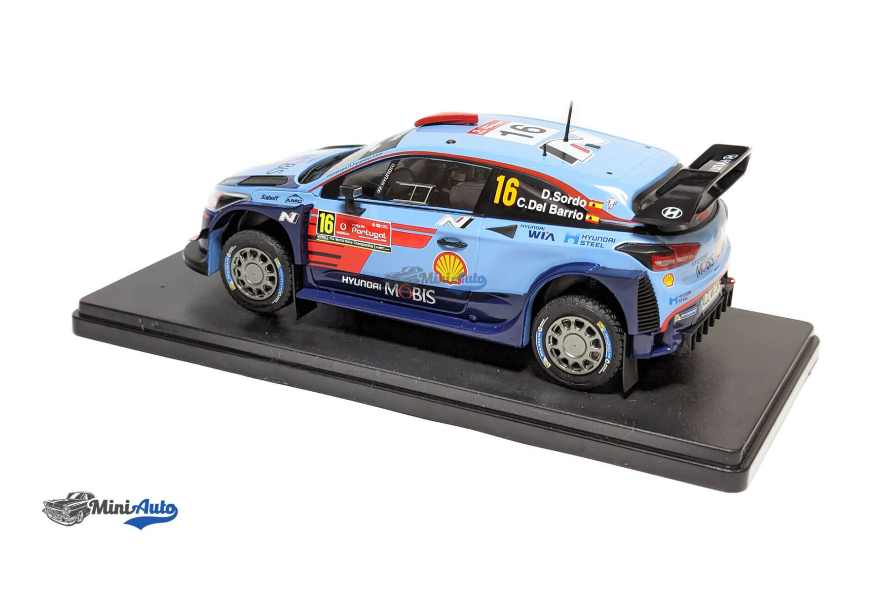 Hyundai i20 WRC N 16 Rally Portugal 2018 Dani Sordo-Carlos Del Bario - 2 Tone Blue Red - Image 2