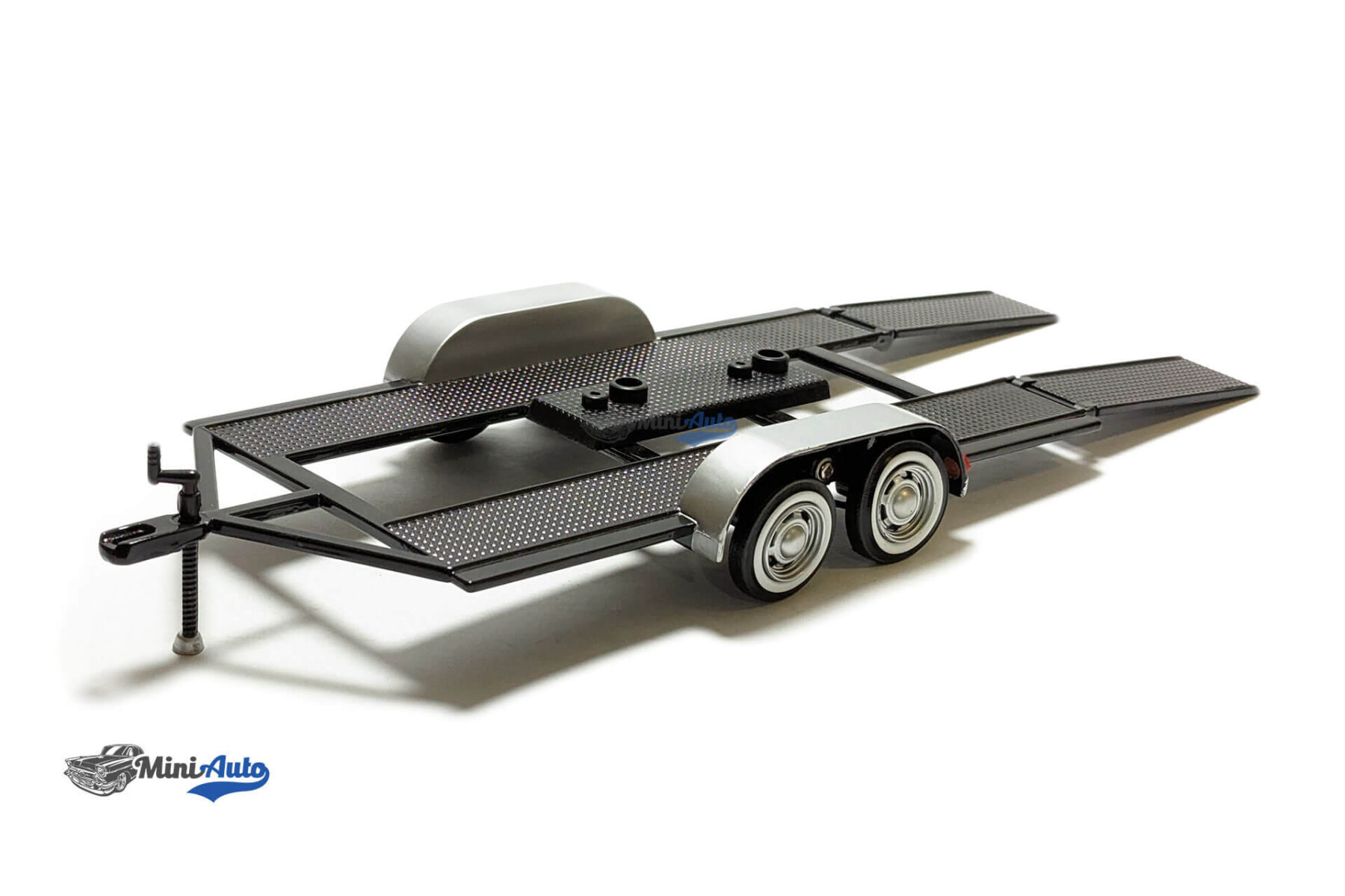 Trailer for 1:24 models with winder arm - Black/Silver - Image 6