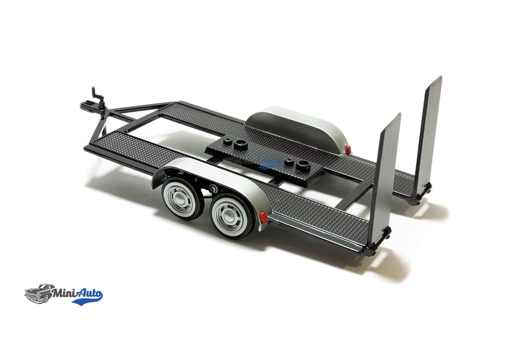 Trailer for 1:24 models with winder arm - Black/Silver - Image 4
