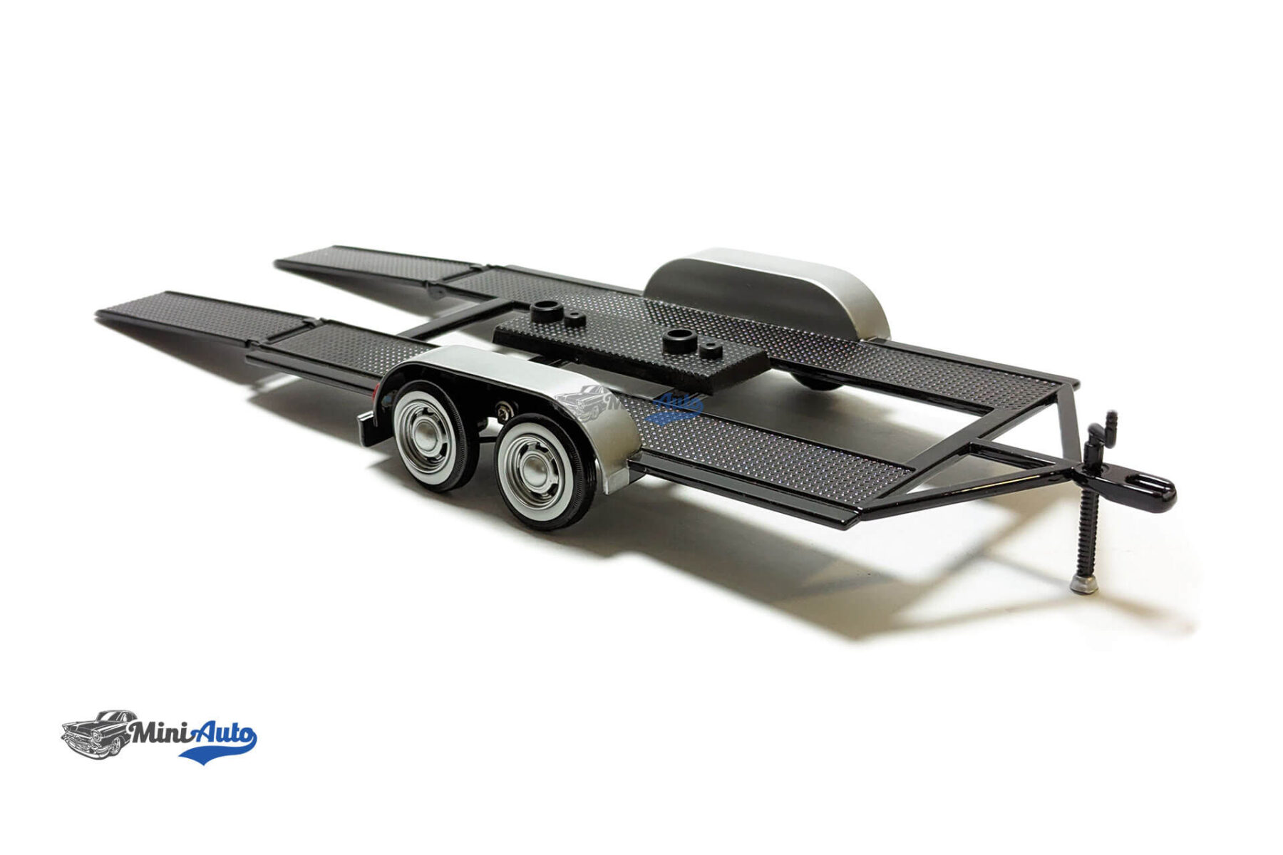 Trailer for 1:24 models with winder arm - Black/Silver - Image 7