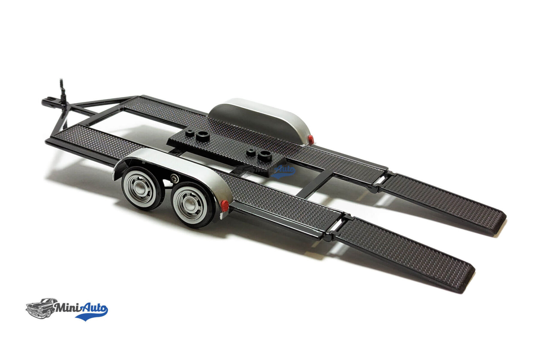 Trailer for 1:24 models with winder arm - Black/Silver - Image 9