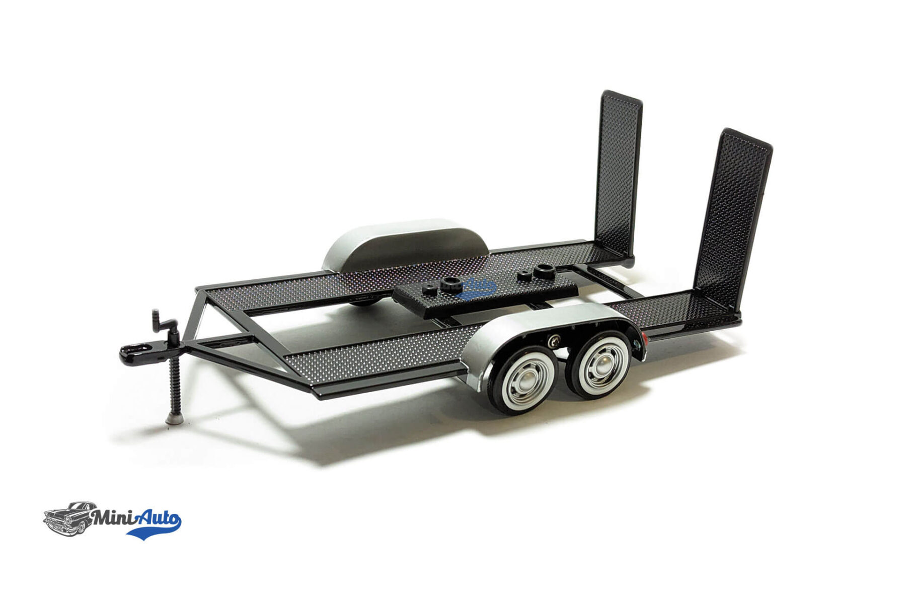 Trailer for 1:24 models with winder arm - Black/Silver - Image 2