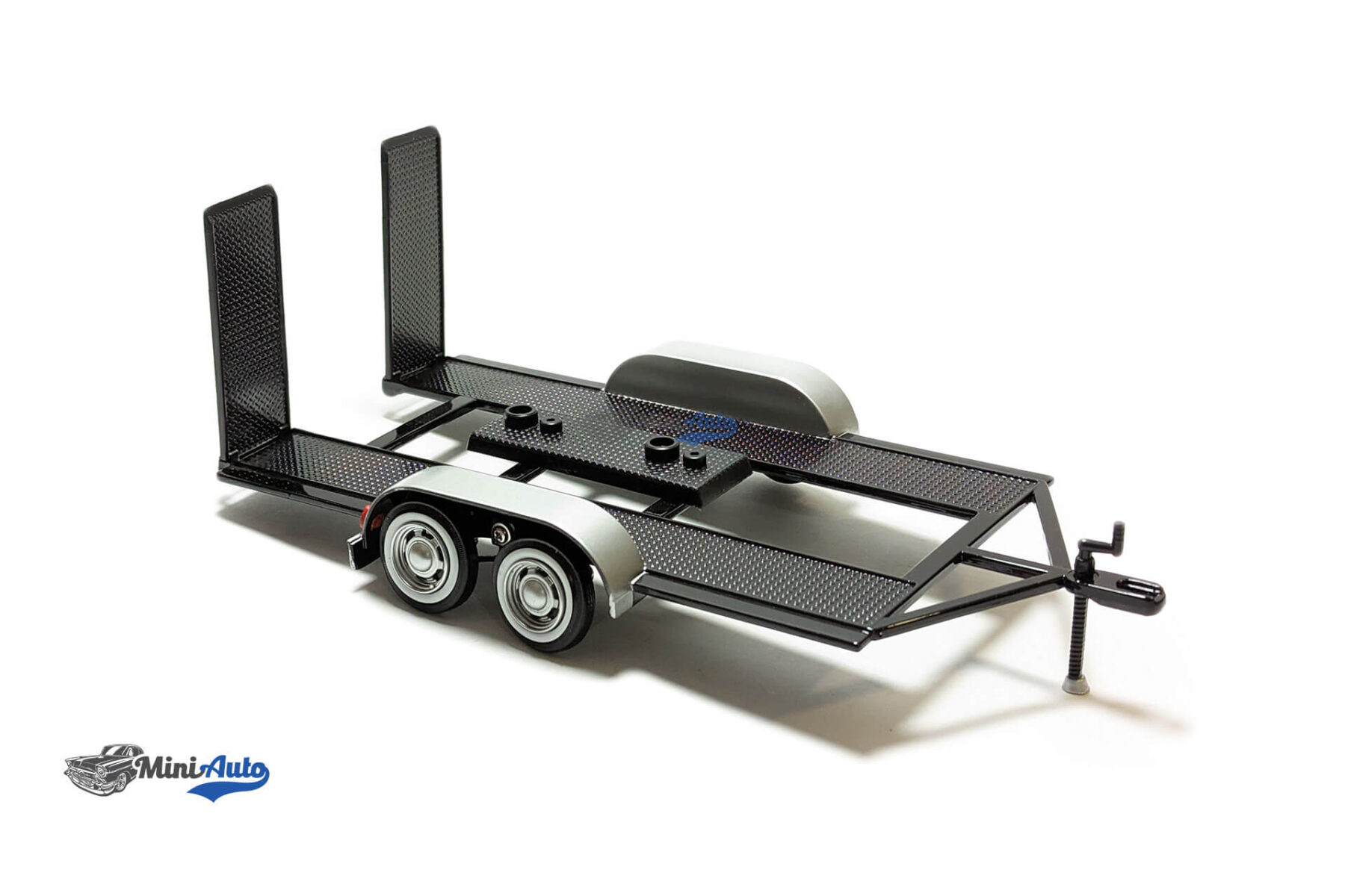 Trailer for 1:24 models with winder arm - Black/Silver - Image 3