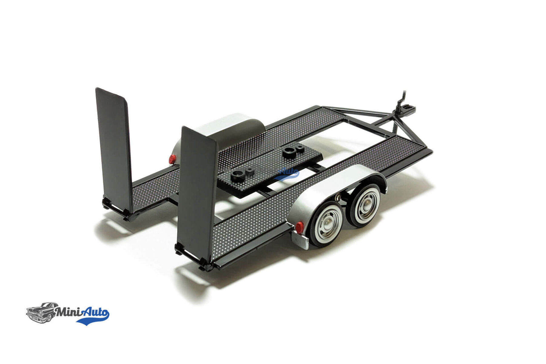 Trailer for 1:24 models with winder arm - Black/Silver - Image 5
