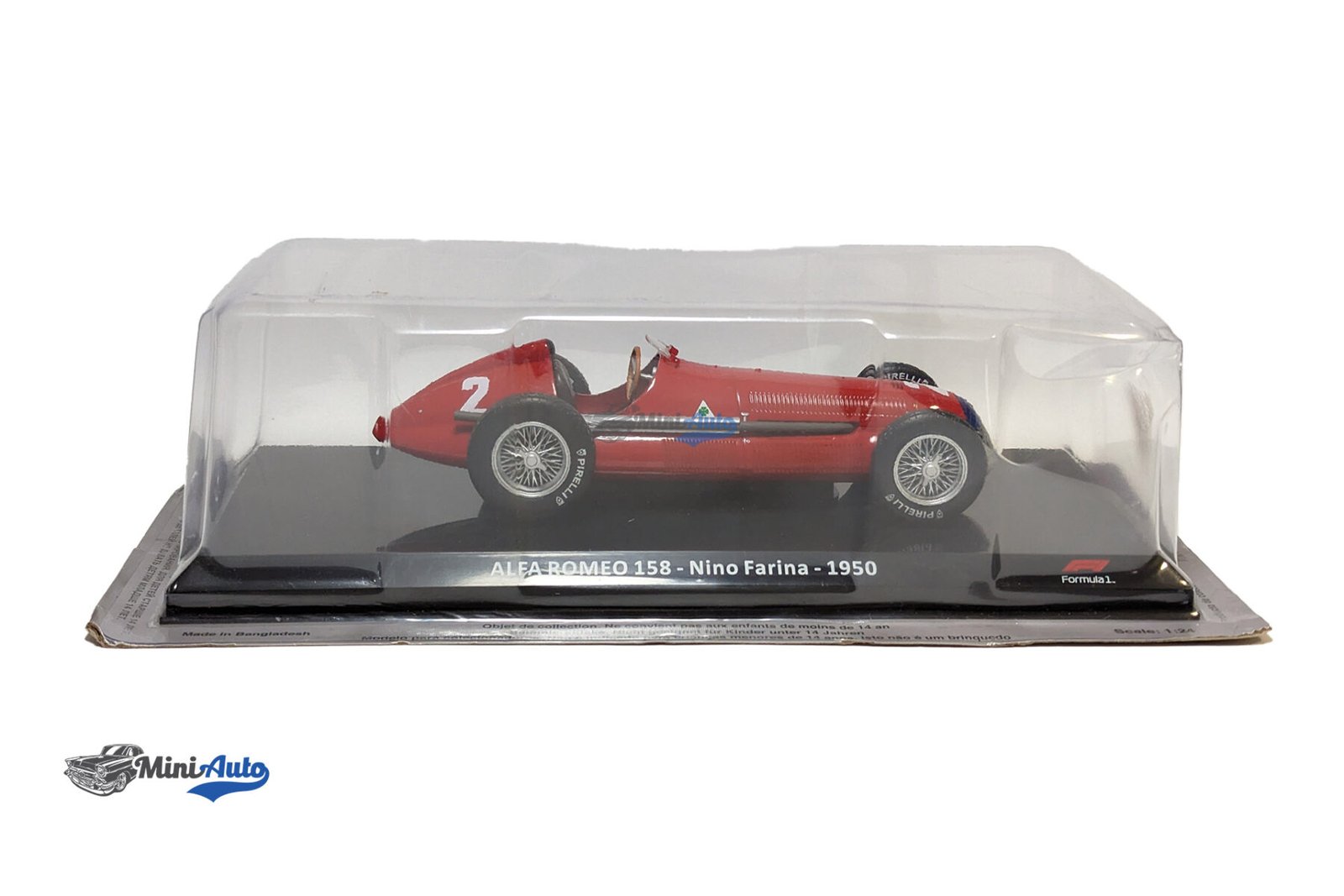 Nino Farina Alfa Romeo 158 #2 Formula 1 World Champion - 1950 - Red - Image 8