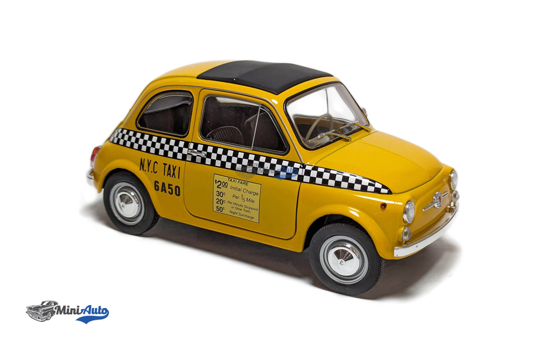 Fiat 500 - Taxi NYC - 1965 - Yellow - Image 6