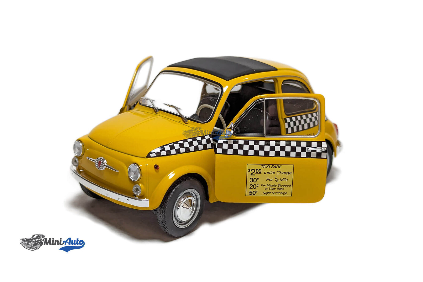 Fiat 500 - Taxi NYC - 1965 - Yellow - Image 2