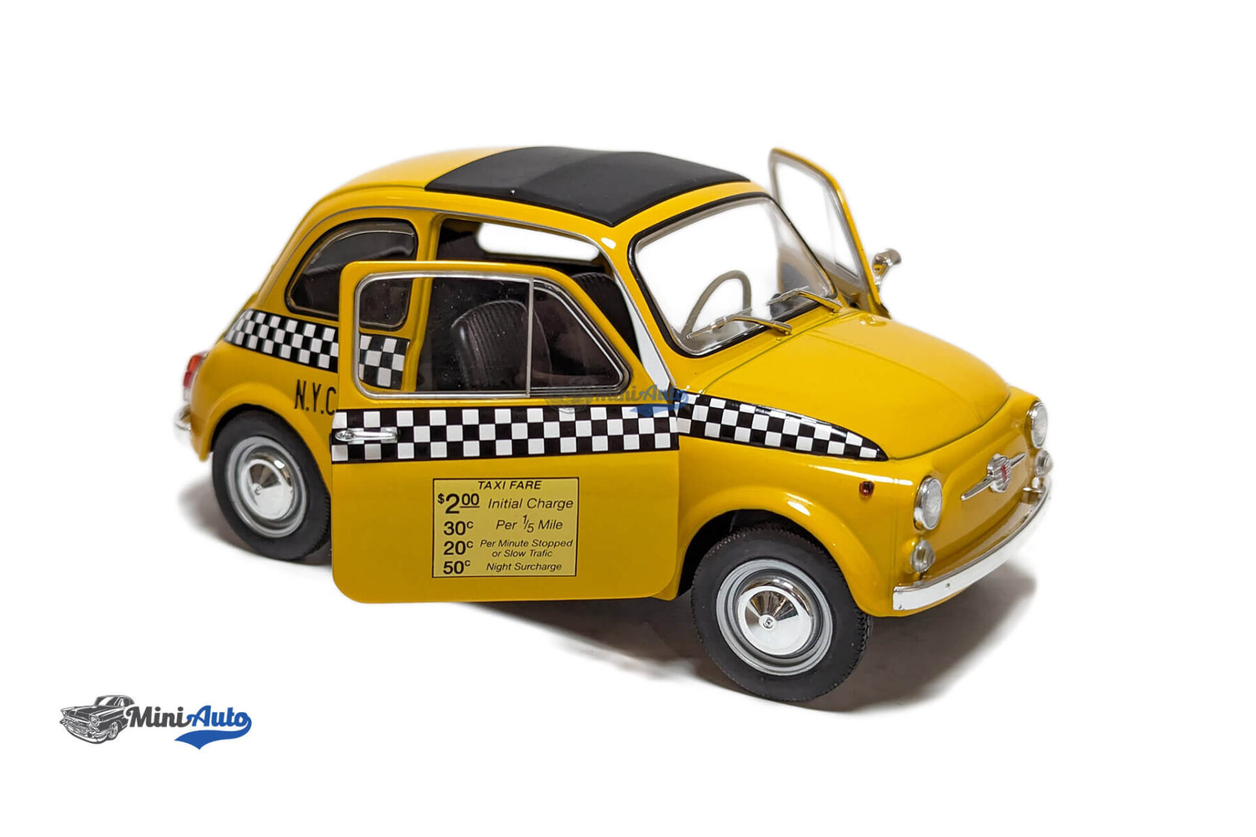 Fiat 500 - Taxi NYC - 1965 - Yellow - Image 3