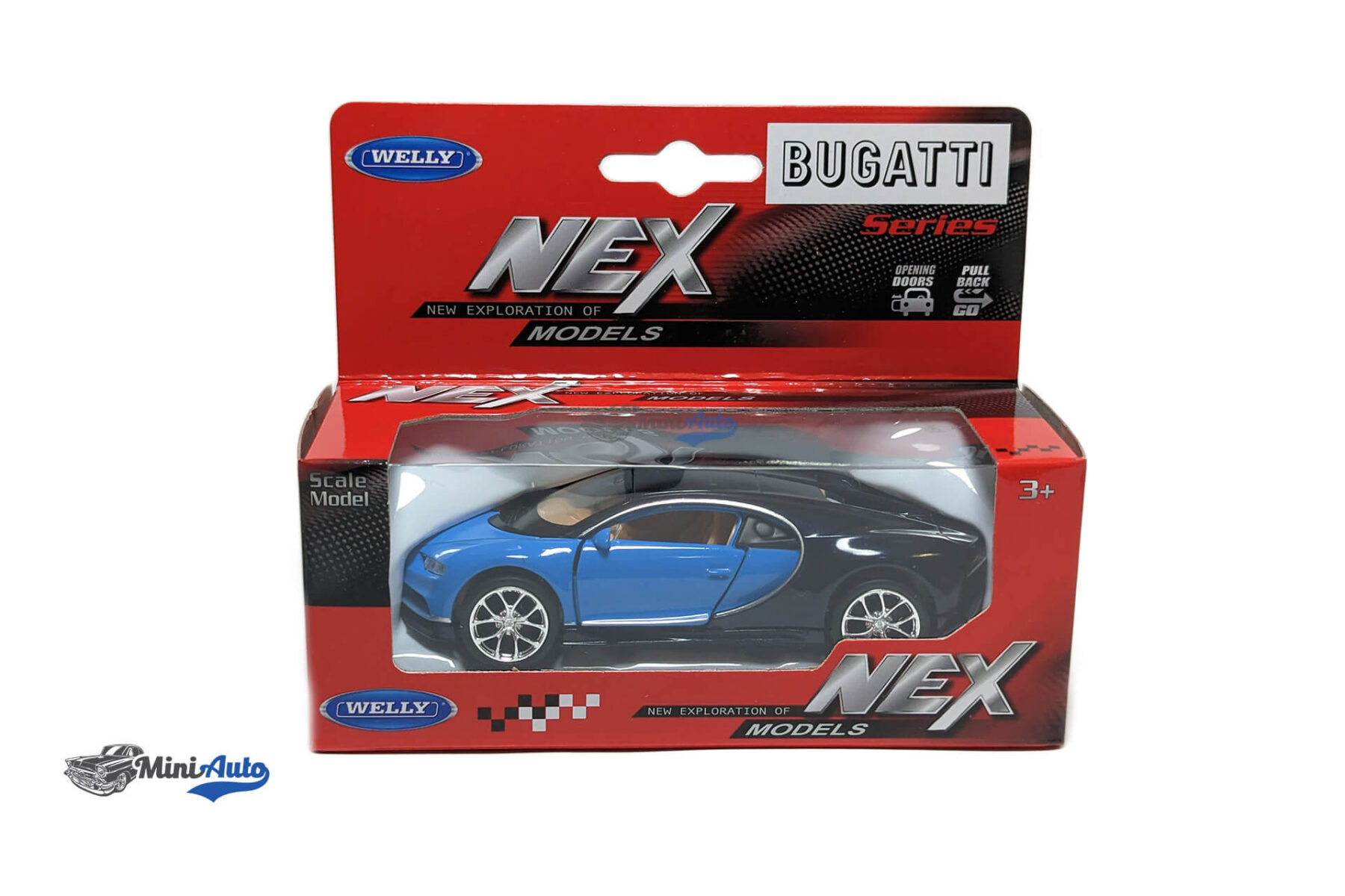 Bugatti Chiron - 2017 - Blue/Black - 1:34-1:38 - Image 12