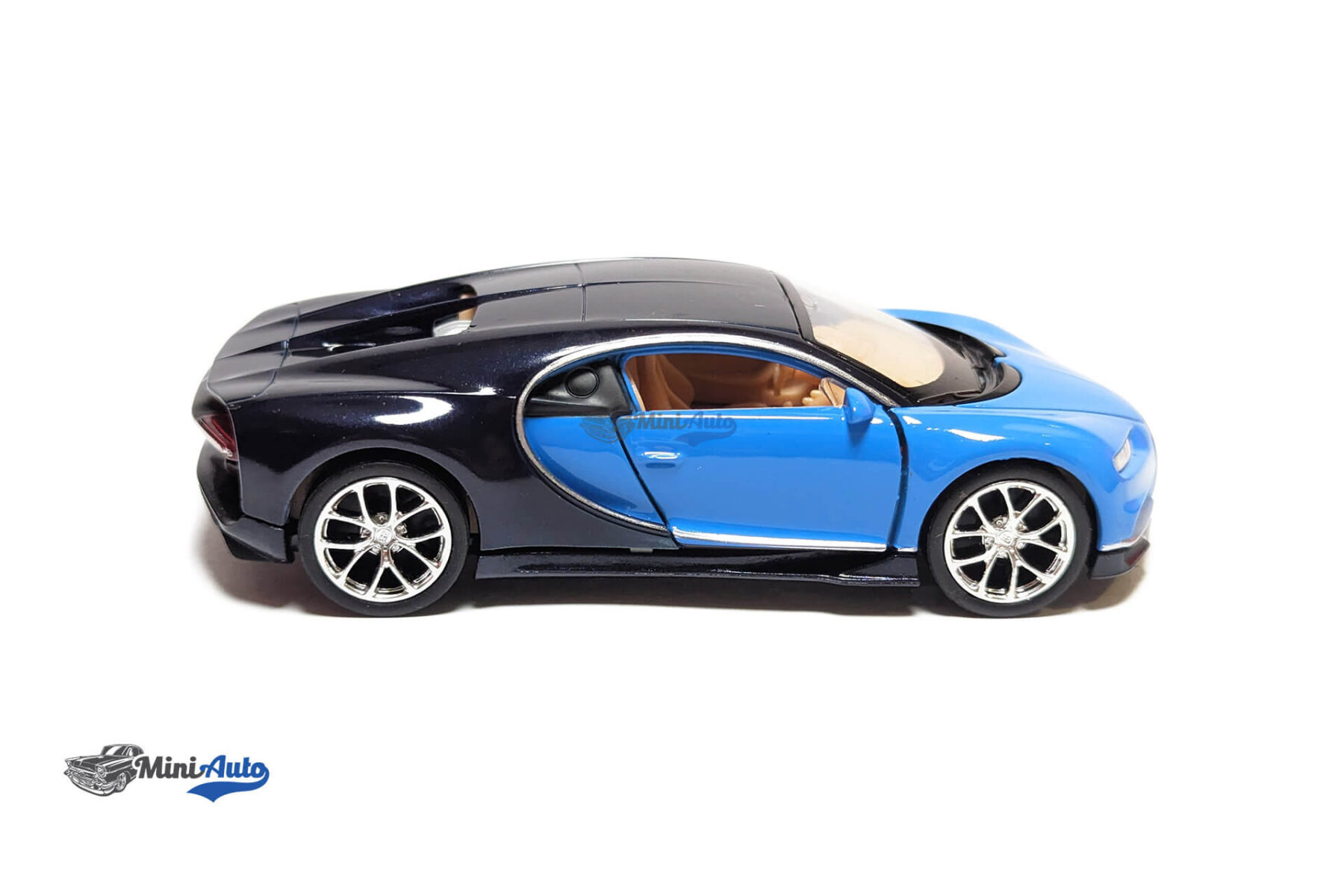 Bugatti Chiron - 2017 - Blue/Black - 1:34-1:38 - Image 11