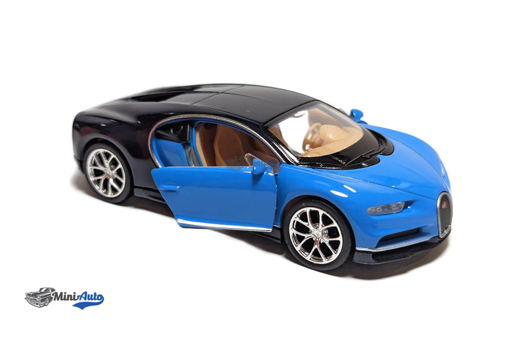 Bugatti Chiron - 2017 - Blue/Black - 1:34-1:38 - Image 3