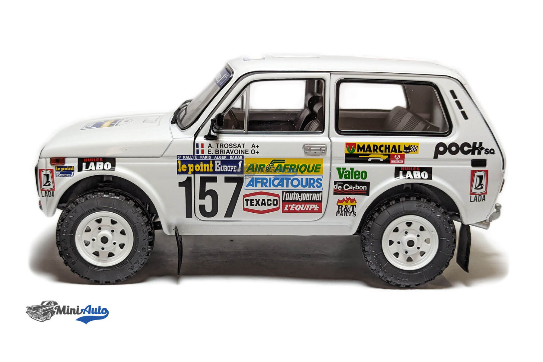 Lada Niva Paris Dakar #157 Trossat / Briavoine - 1983 - White - Image 10