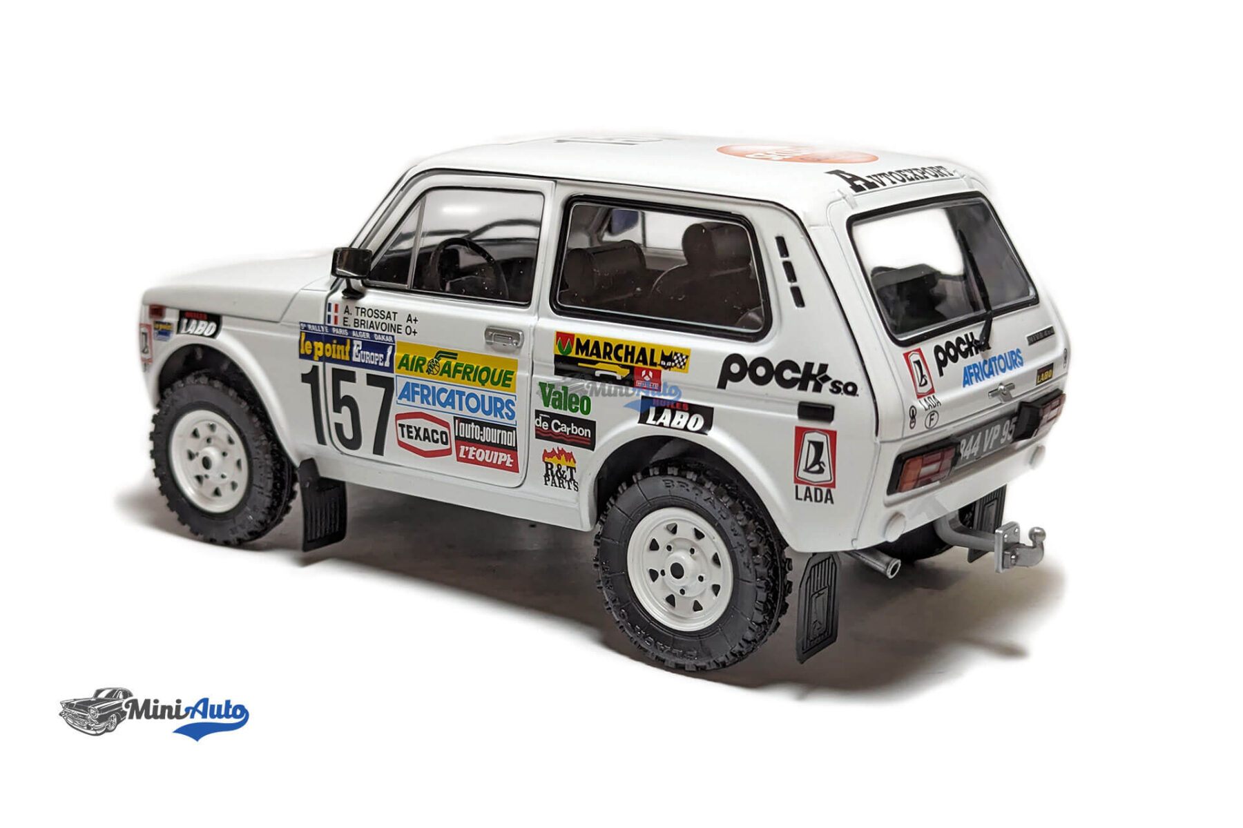 Lada Niva Paris Dakar #157 Trossat / Briavoine - 1983 - White - Image 9