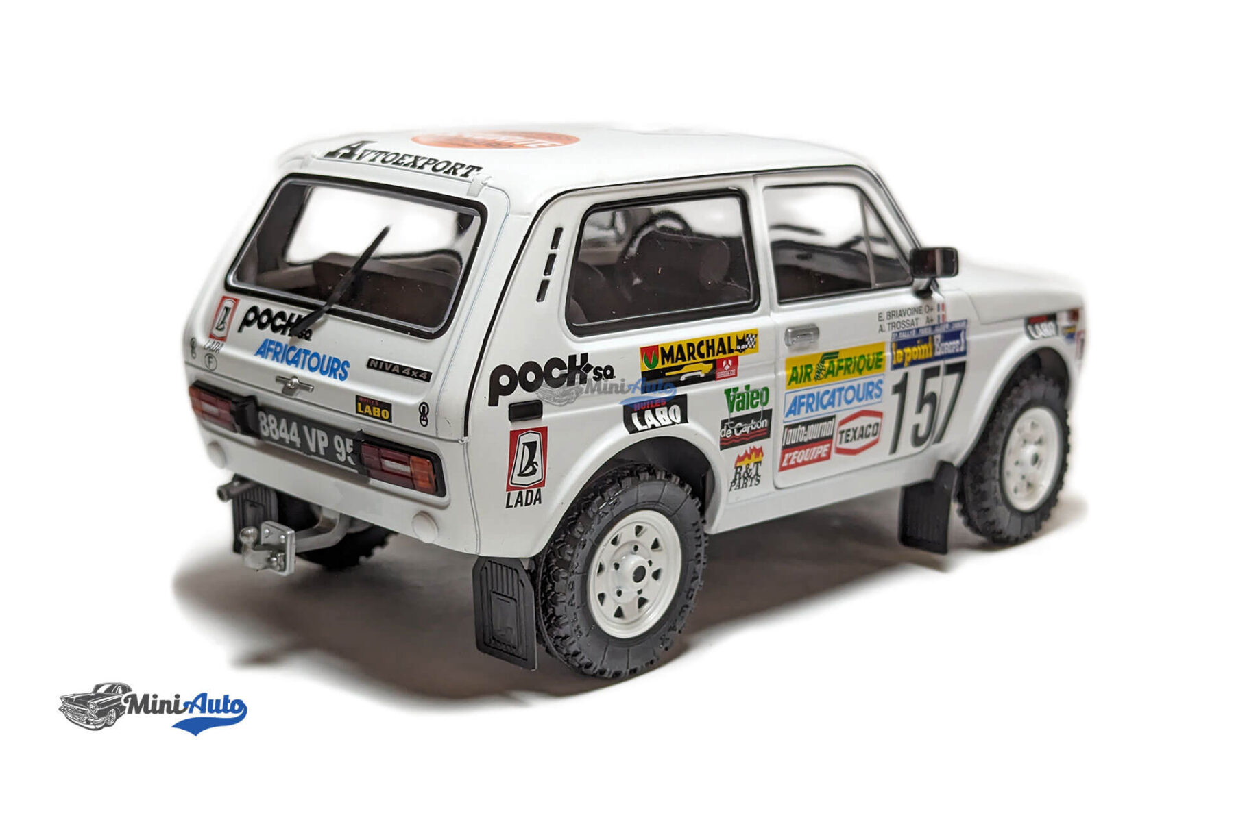 Lada Niva Paris Dakar #157 Trossat / Briavoine - 1983 - White - Image 8