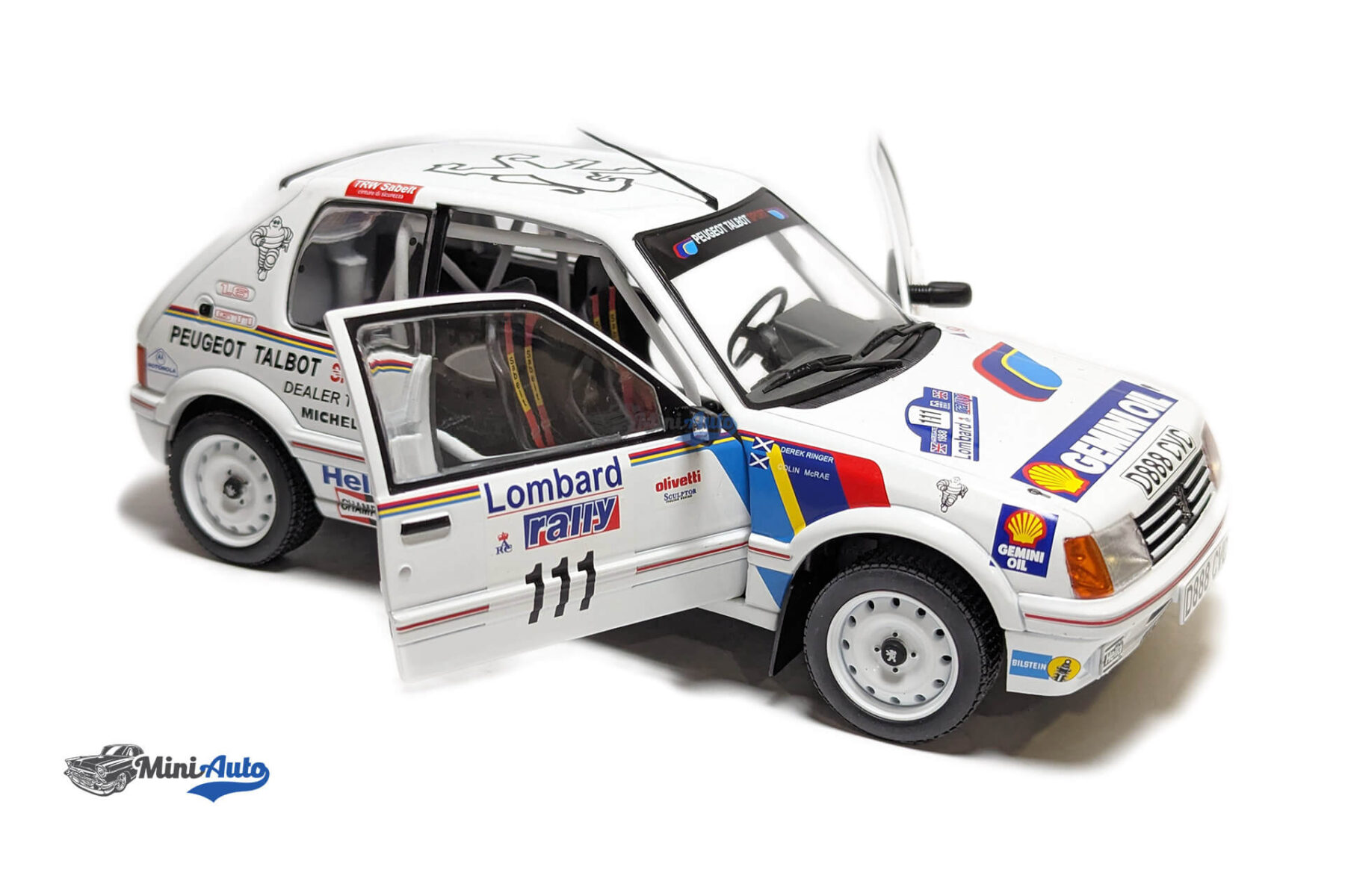 Peugeot 205 Gti White Lombard Rac Rally - 1988 - White - Image 3