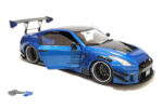 Nissan GT-R (R35) W/ Liberty Walk Body Kit 2.0 Metallic - 2020 - Blue - Image 3