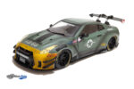 Nissan GT-R (R35) W/ Liberty Walk Body Kit 2.0 Army Fi Ghter - 2020 - Green/Grey
