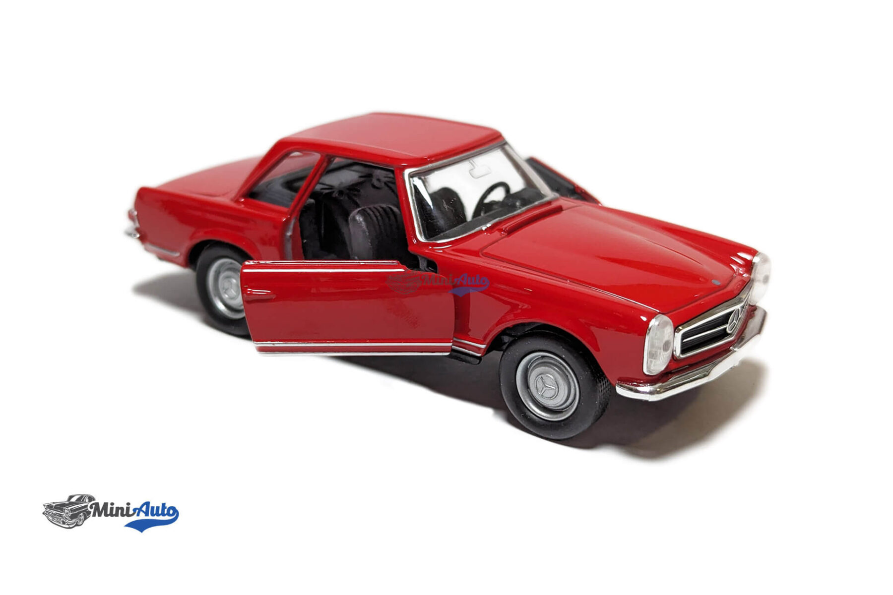 WELLY43774BK---Mercedes-Benz-230SL---1963---Red---1-34-1-39_8 Mercedes-Benz 230SL - 1963 - Red - 1:34-1:39 - Image 3