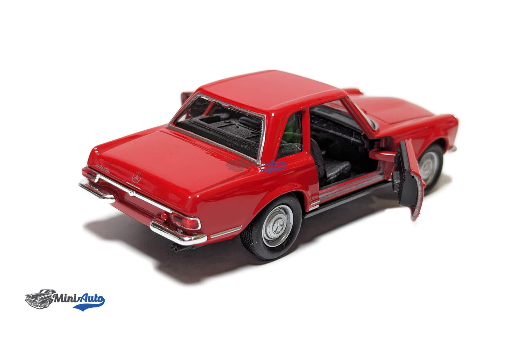 WELLY43774BK---Mercedes-Benz-230SL---1963---Red---1-34-1-39_9 Mercedes-Benz 230SL - 1963 - Red - 1:34-1:39 - Image 4