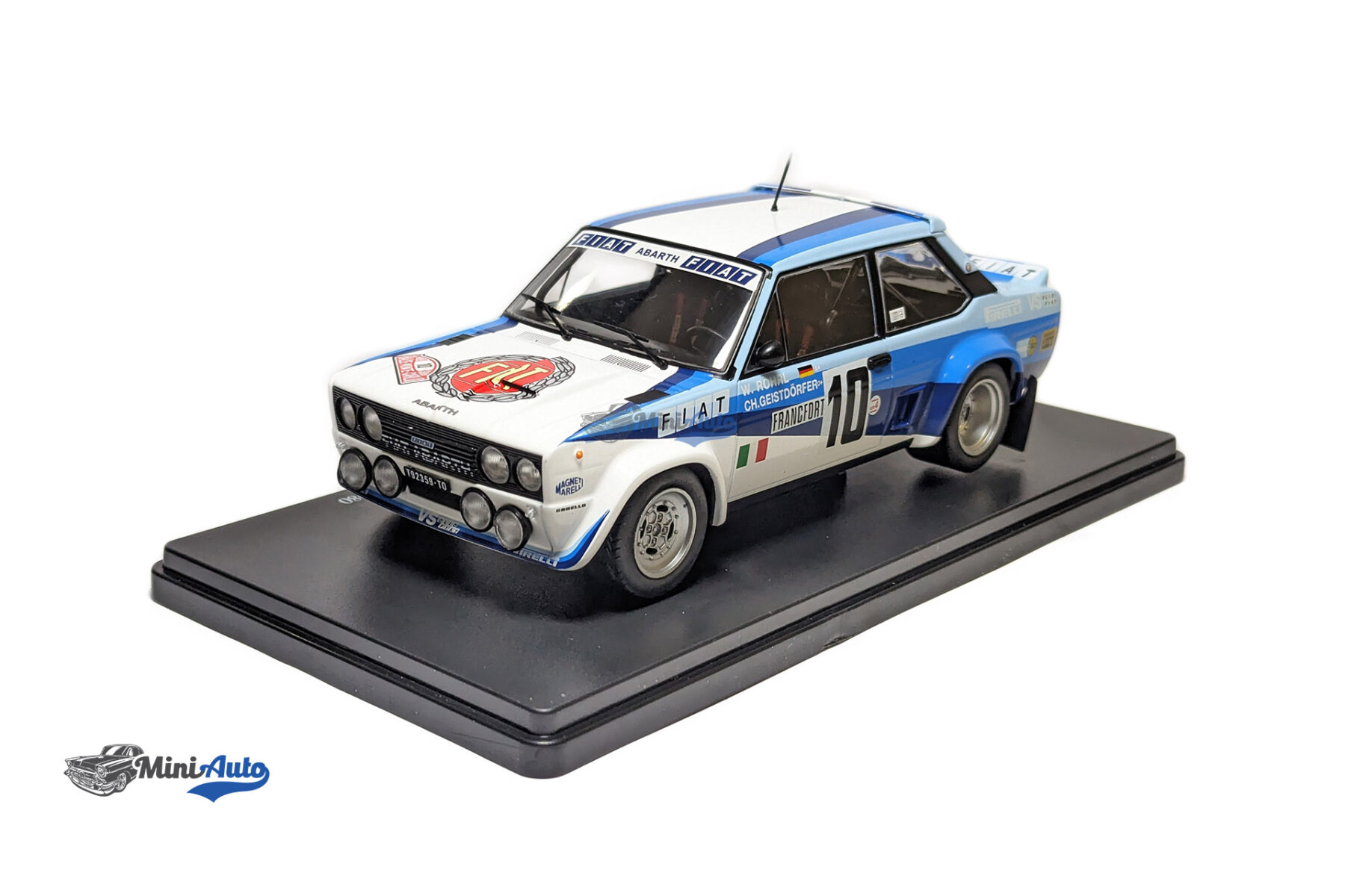 Fiat 131 Abarth #10 Winner Rallye Monte Carlo 1980 Röhrl, Geistdörfe - 1980 - Blue/White - Image 4