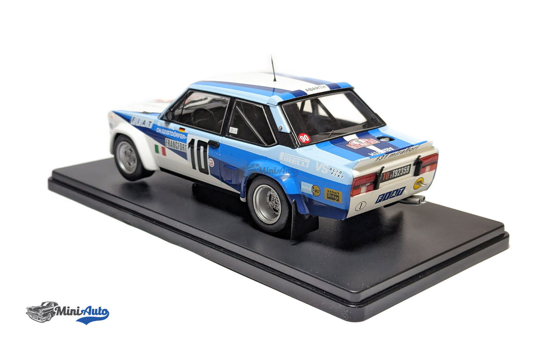 Fiat 131 Abarth #10 Winner Rallye Monte Carlo 1980 Röhrl, Geistdörfe - 1980 - Blue/White - Image 6