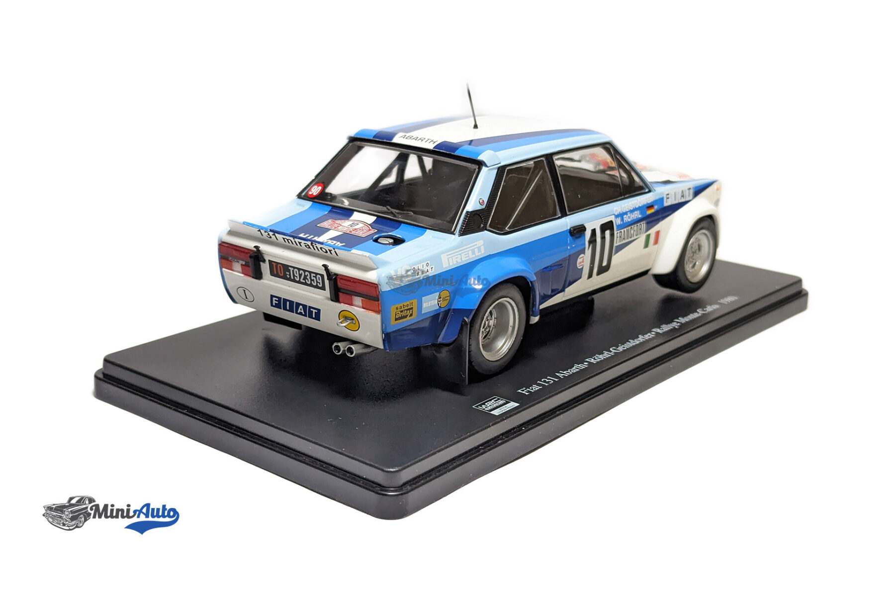 Fiat 131 Abarth #10 Winner Rallye Monte Carlo 1980 Röhrl, Geistdörfe - 1980 - Blue/White - Image 7