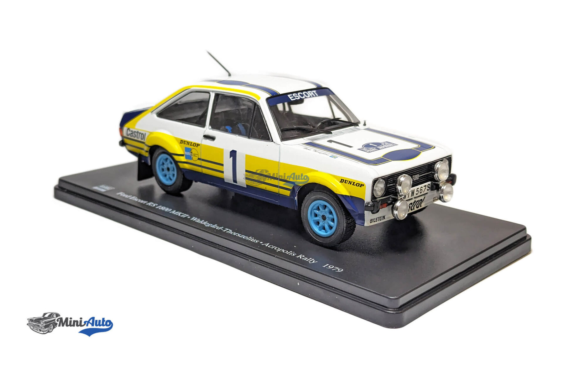 Ford Escort RS 1800 MKII #1Winner Rallye acropolis - 1979 - White/Yellow - Image 5