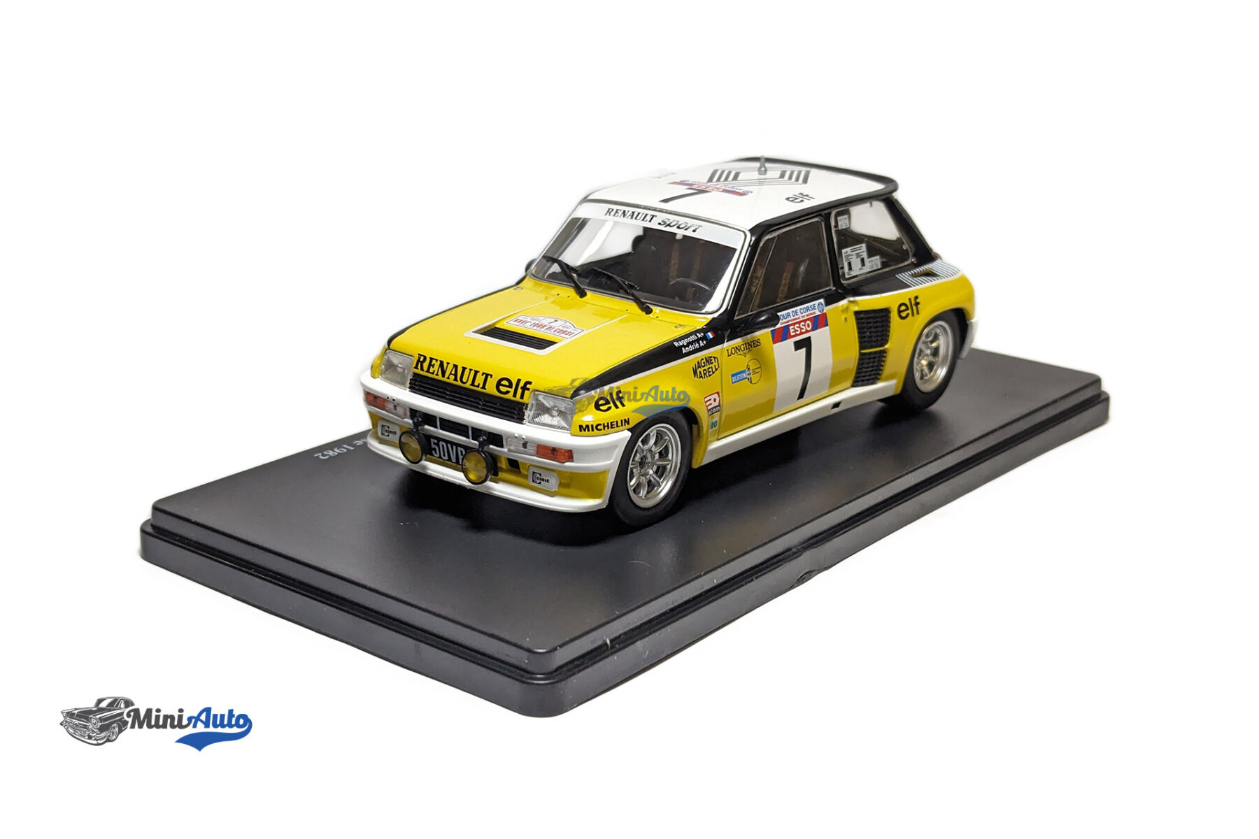 Renault 5 Turbo #7 winner rally Tour de Corse 1982 Ragnotti, Andrie - 1982 - Yellow - Image 4