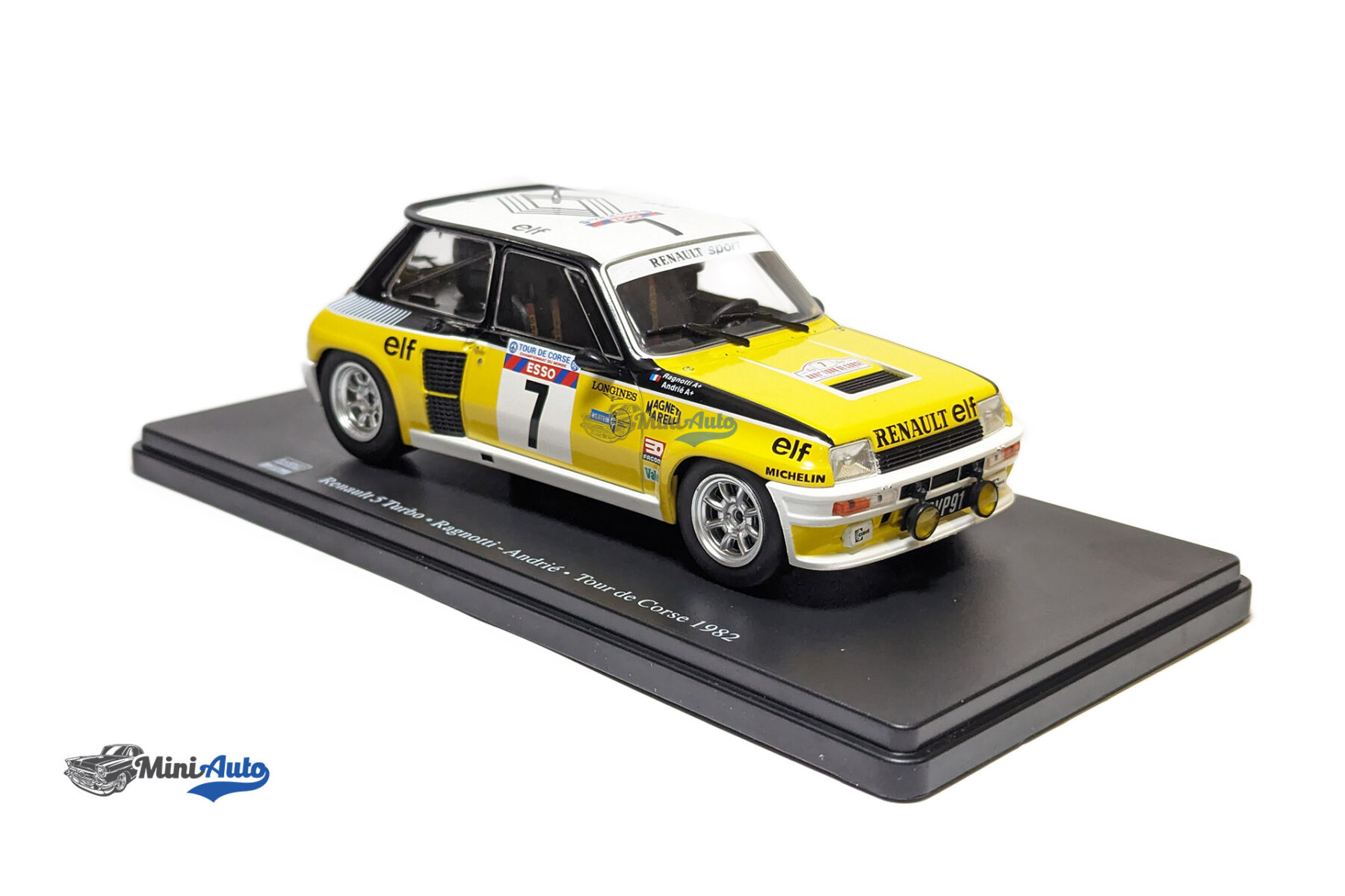 Renault 5 Turbo #7 winner rally Tour de Corse 1982 Ragnotti, Andrie - 1982 - Yellow - Image 5