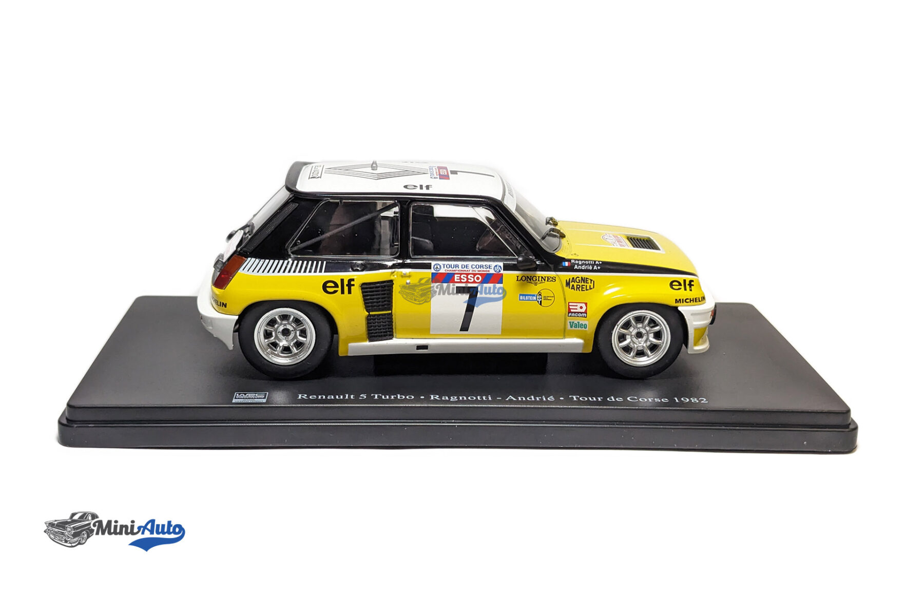 Renault 5 Turbo #7 winner rally Tour de Corse 1982 Ragnotti, Andrie - 1982 - Yellow - Image 3