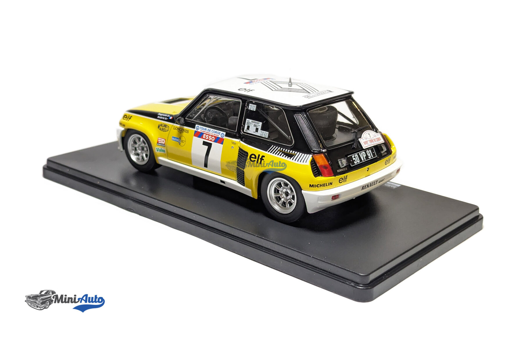 Renault 5 Turbo #7 winner rally Tour de Corse 1982 Ragnotti, Andrie - 1982 - Yellow - Image 6