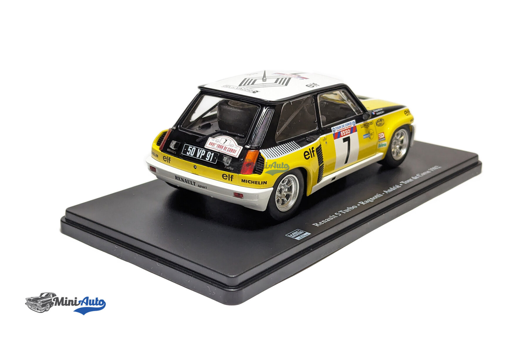 Renault 5 Turbo #7 winner rally Tour de Corse 1982 Ragnotti, Andrie - 1982 - Yellow - Image 7