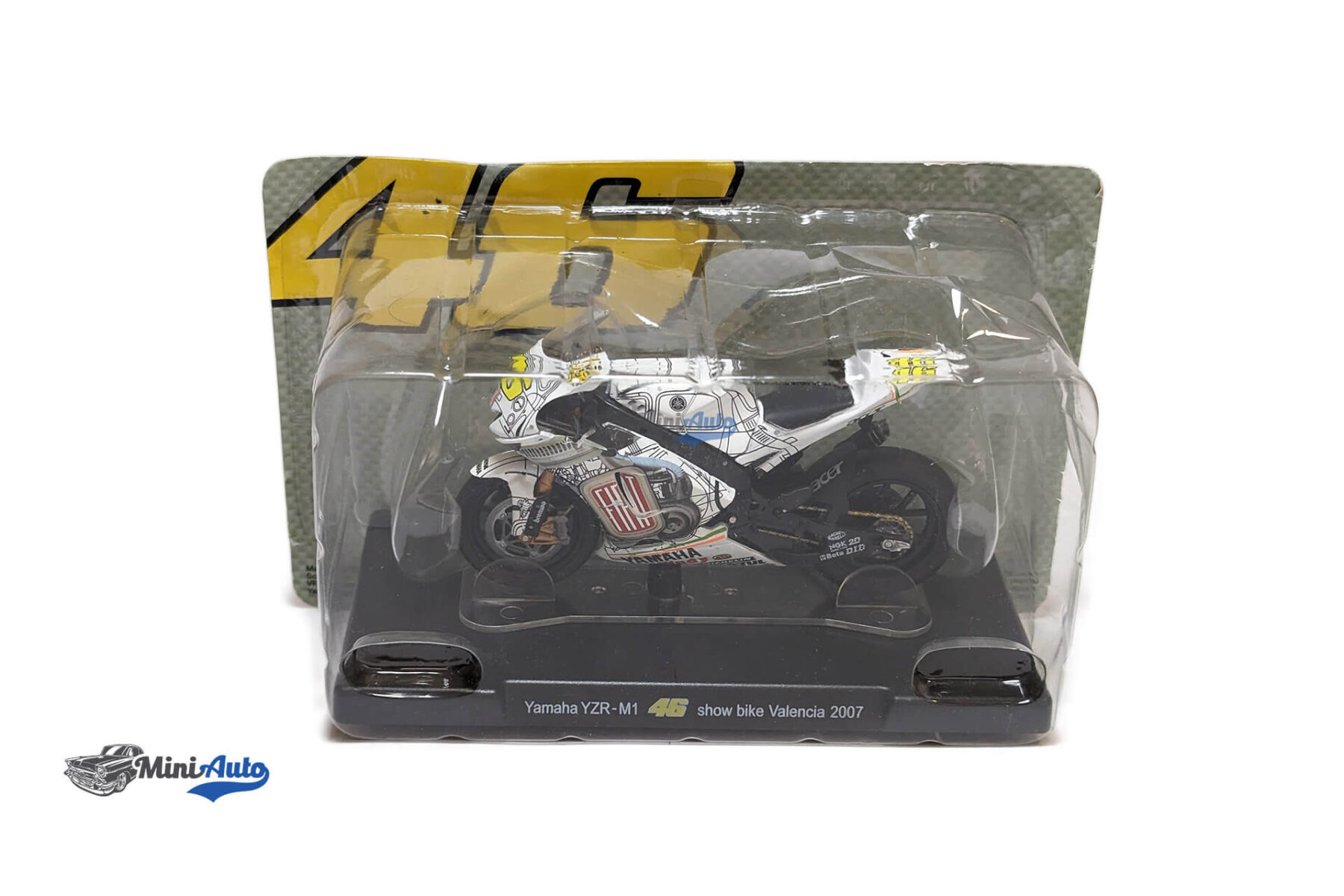 AHVAL040----Yamaha---YZR-M1-N46-Showbike-Valencia-Motogp-Valentino-Rossi---2007---White_7 Yamaha - YZR-M1 N46 Showbike Valencia Motogp Valentino Rossi - 2007 - White - Image 8