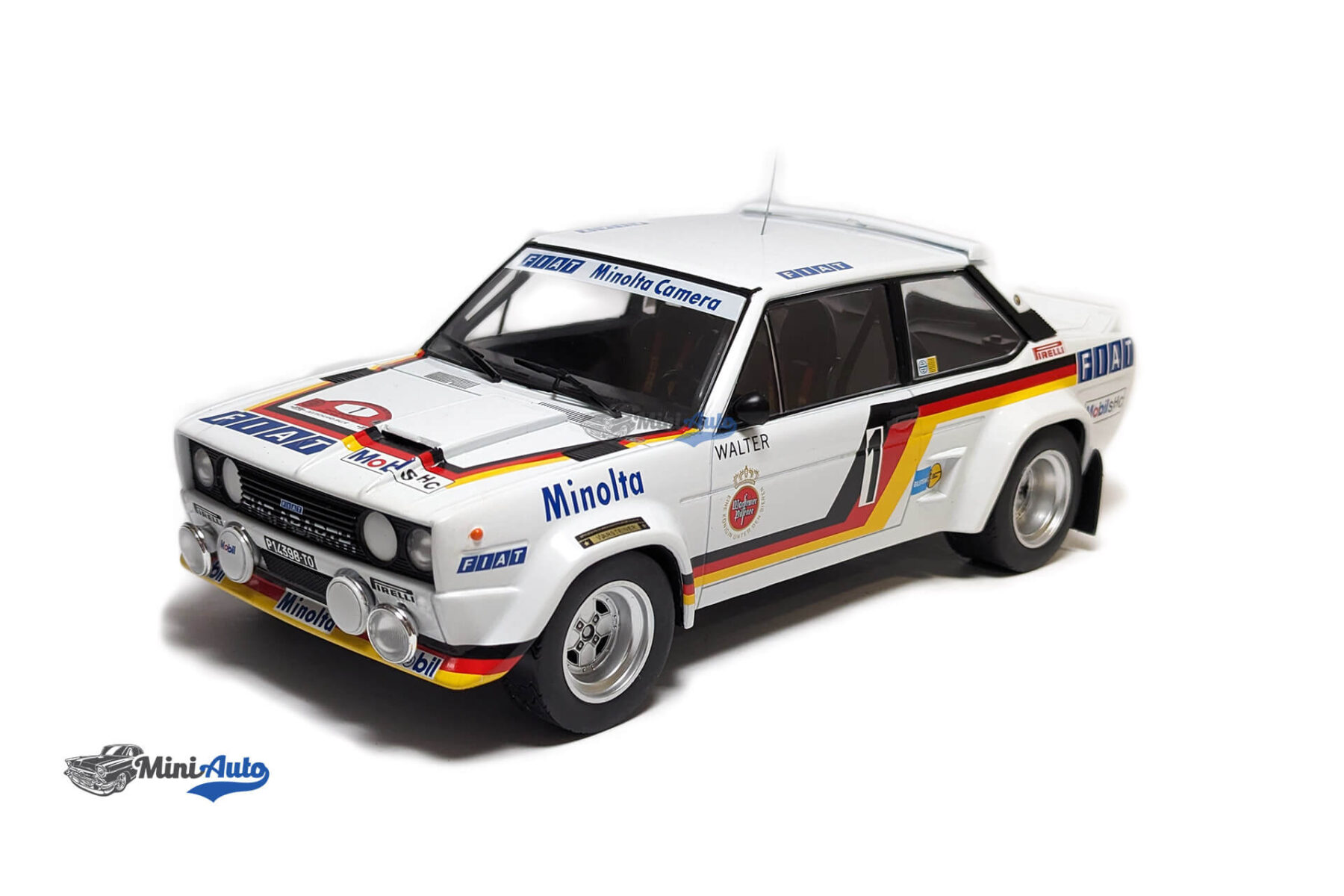 Fiat 131 Abarth, No.1 Minolta Rallye DM Rally Hunsrück - 1979 - White - Image 4