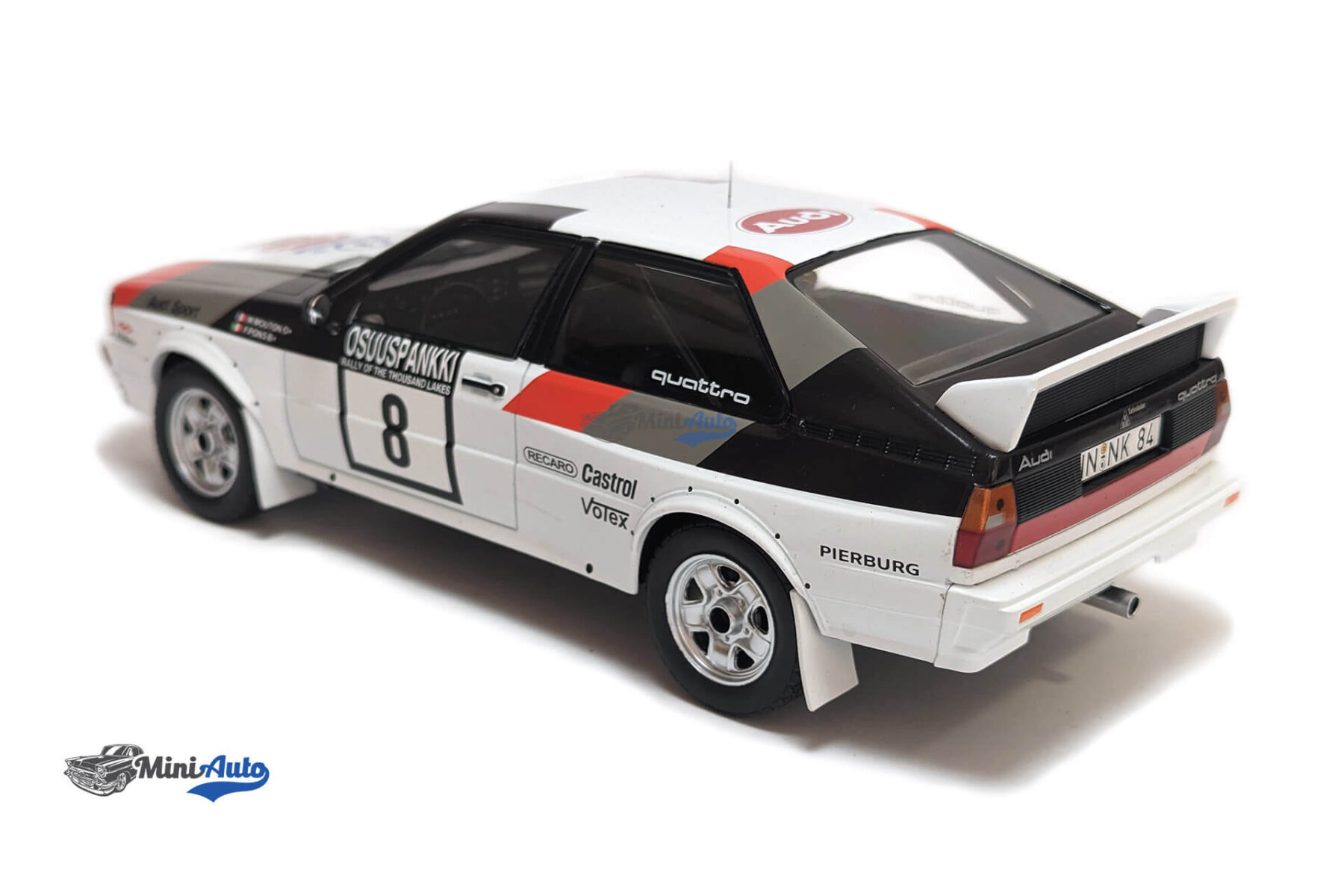 Audi Quattro, No.8, Rallye WM, 1000 Lakes Rally 1982 - White - Image 6